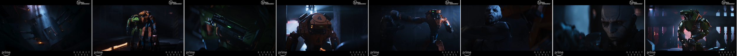 A sequence of scenes fromsecret-level-xan-ue5-environment-lighting-artist-vladimir-somov