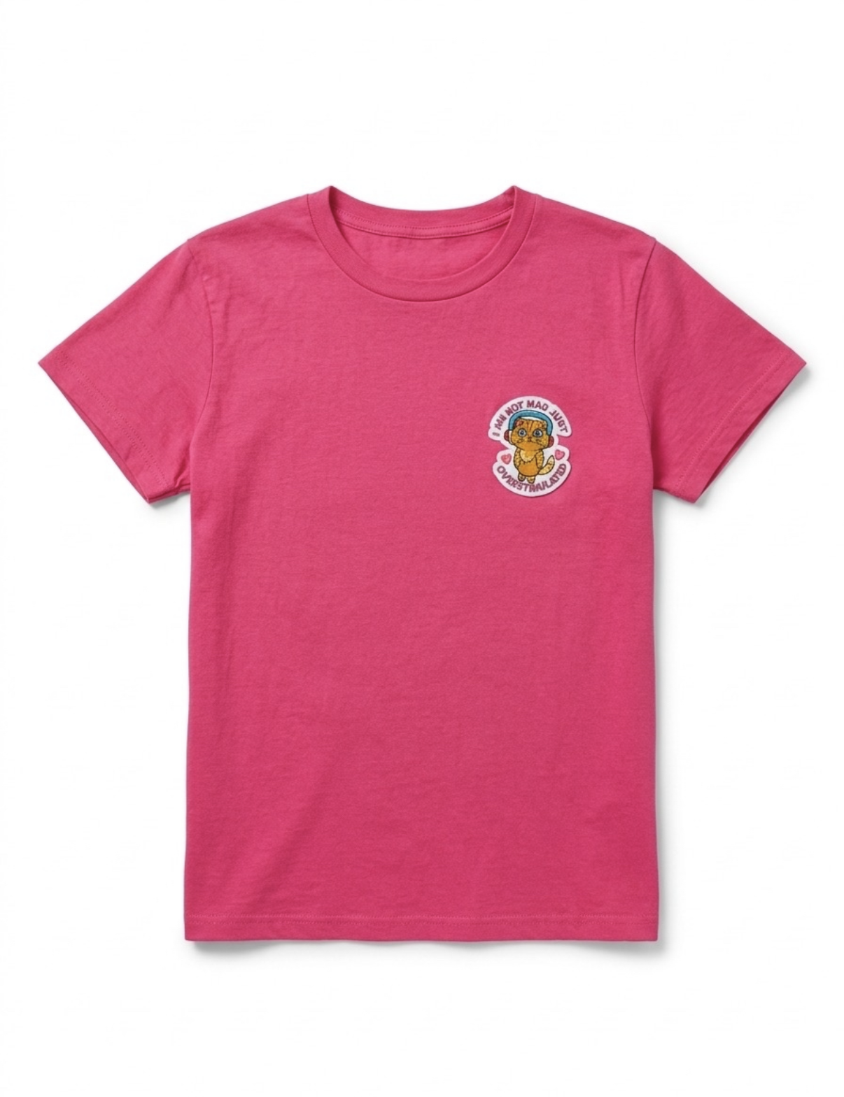 The "Not Mad, Just Overstimulated" Cat Tee