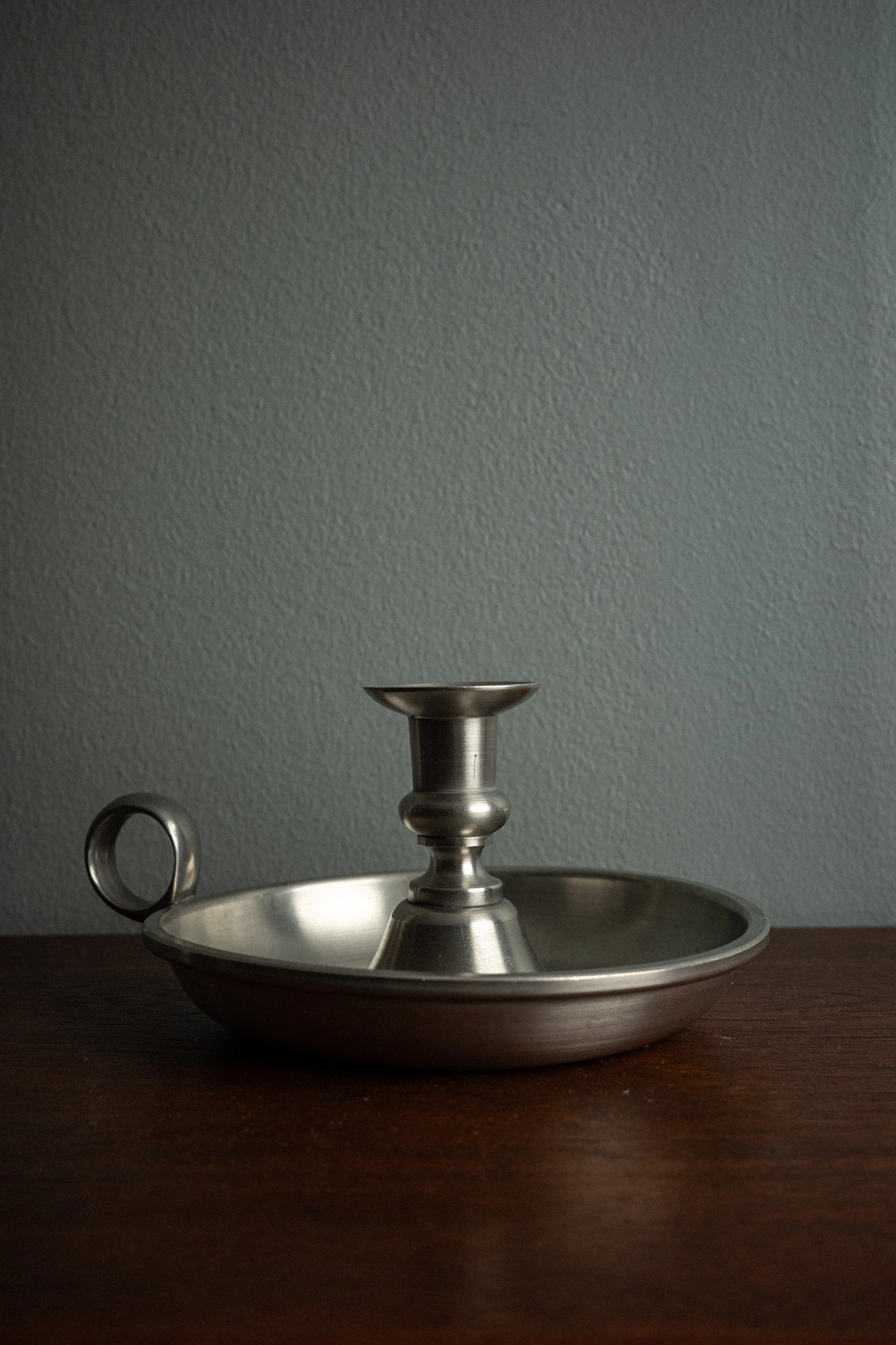 pewter chamber candleholder