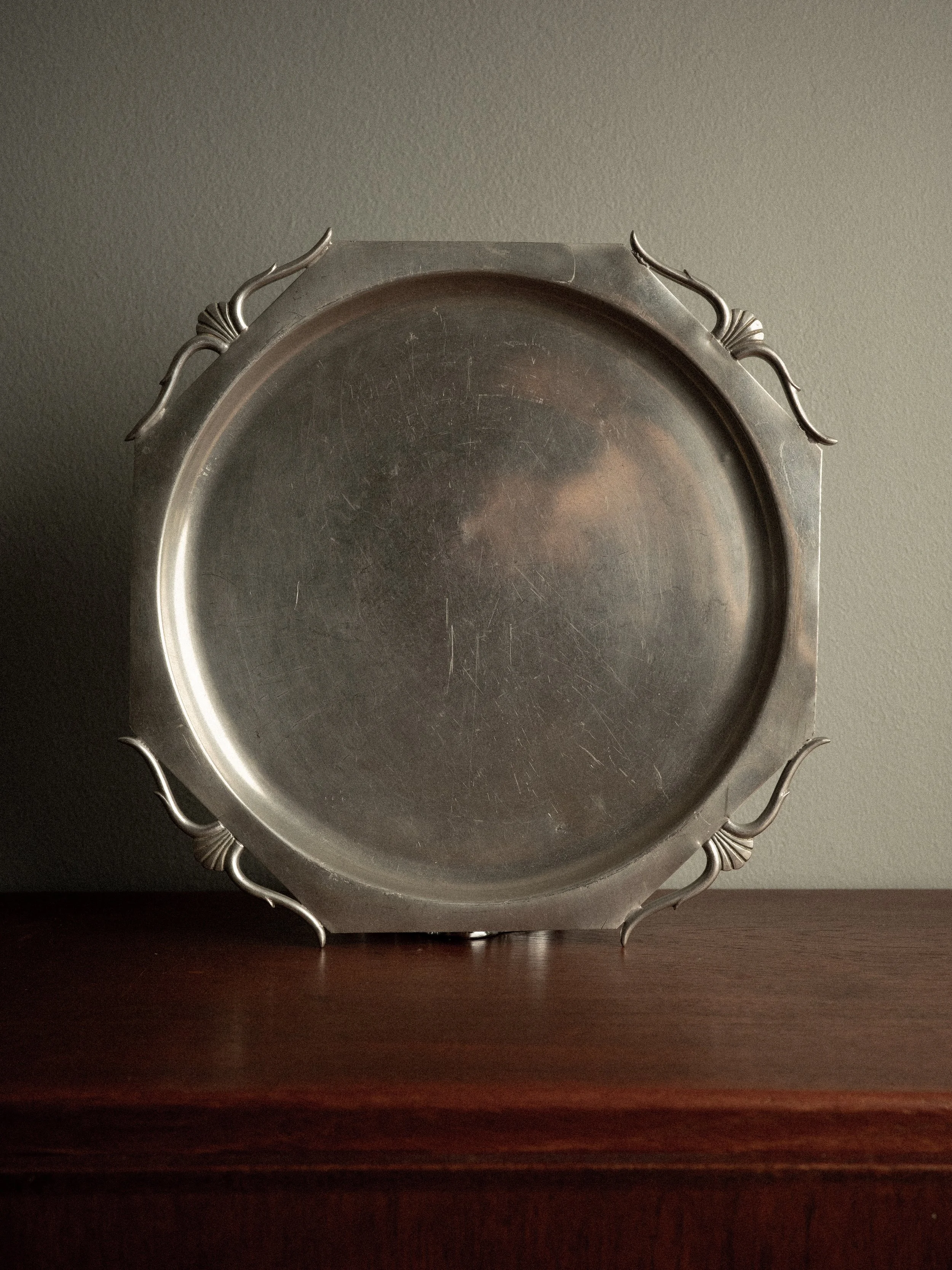 Sylvia Stave pewter plate