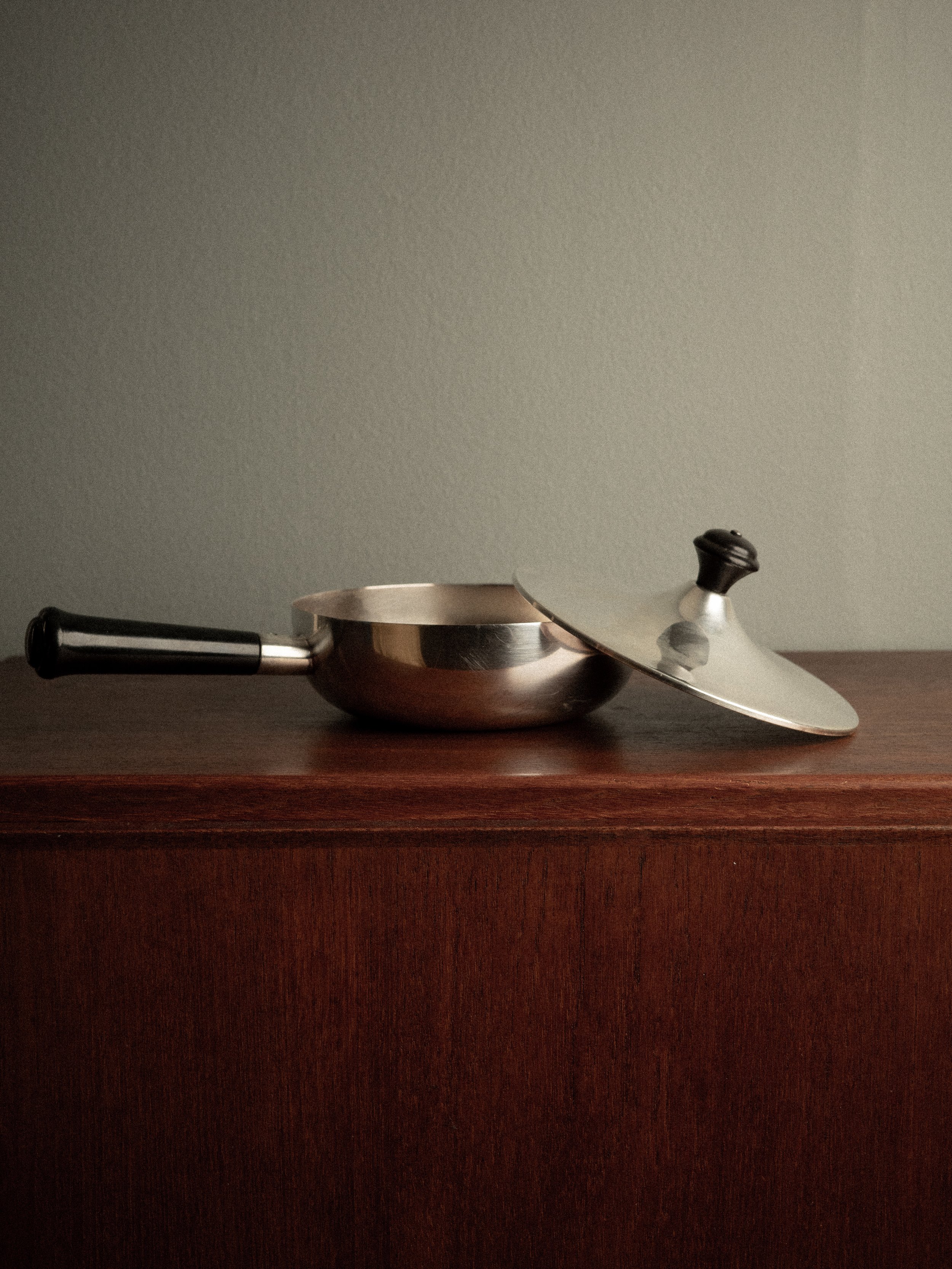 nickel-silver lidded pan