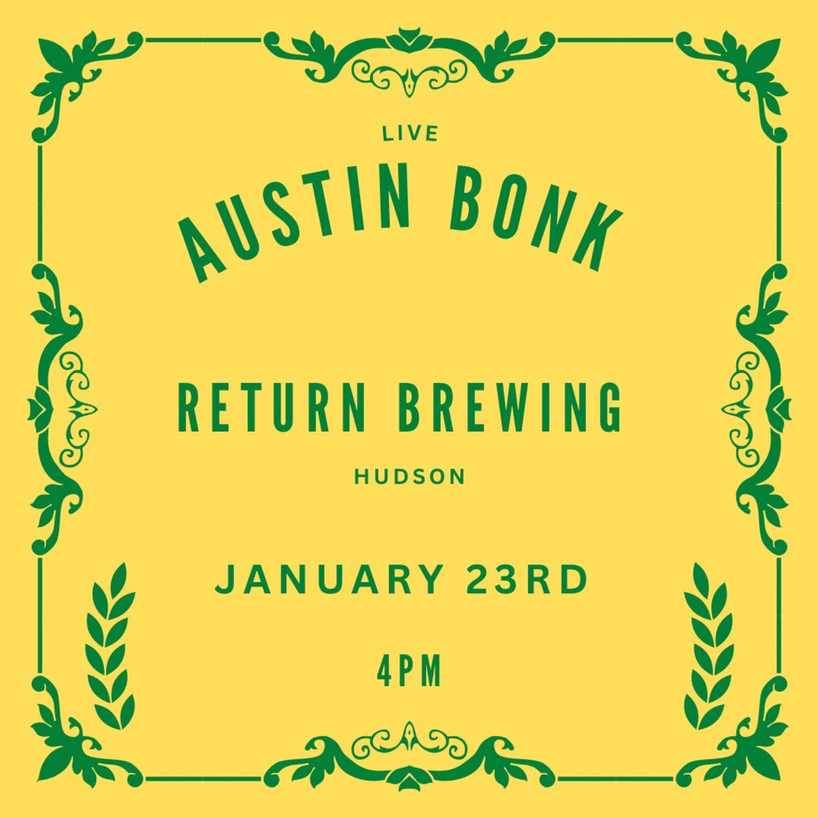 Live music with Austin Bonk