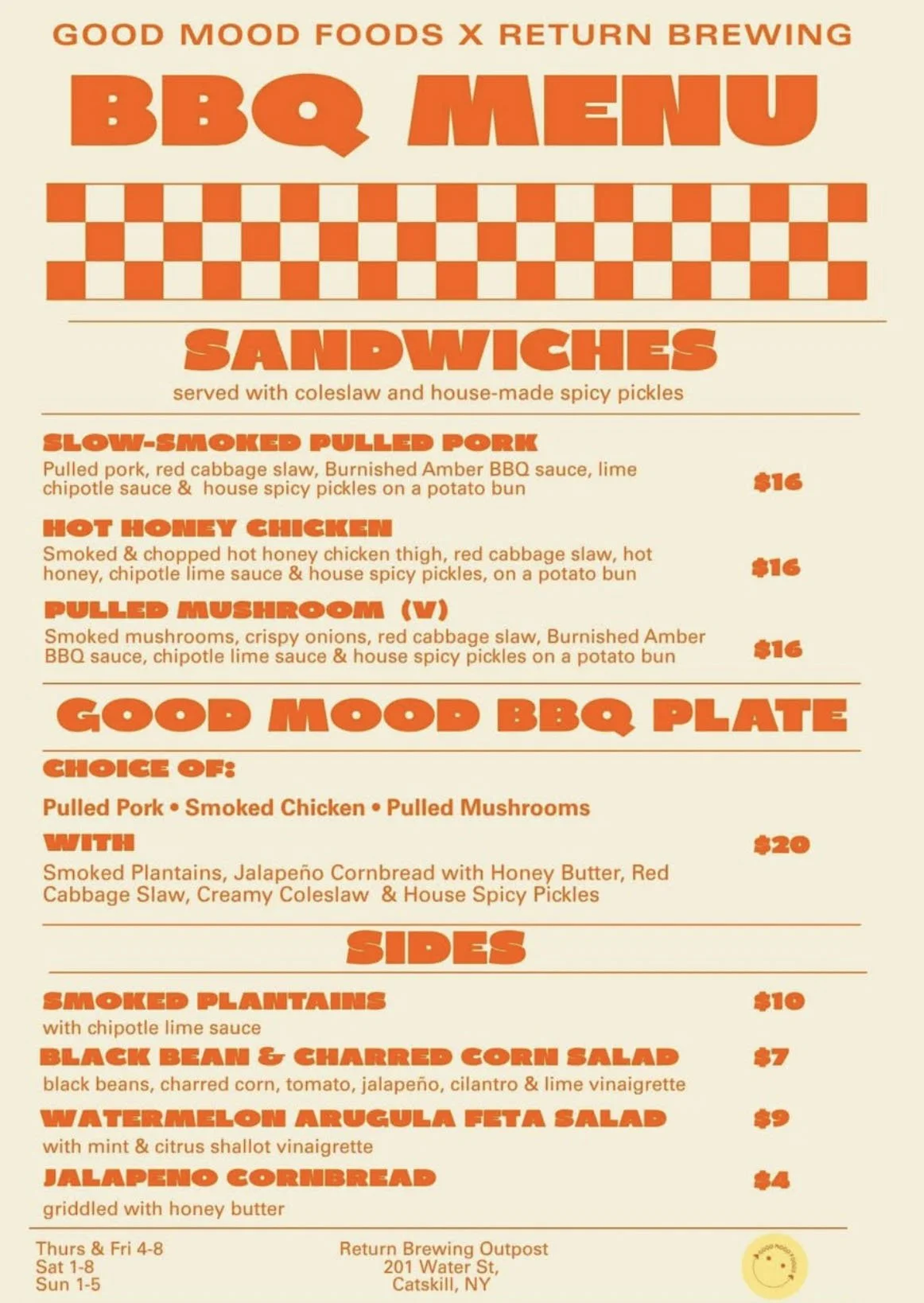 Good Mood Foods bbq residency