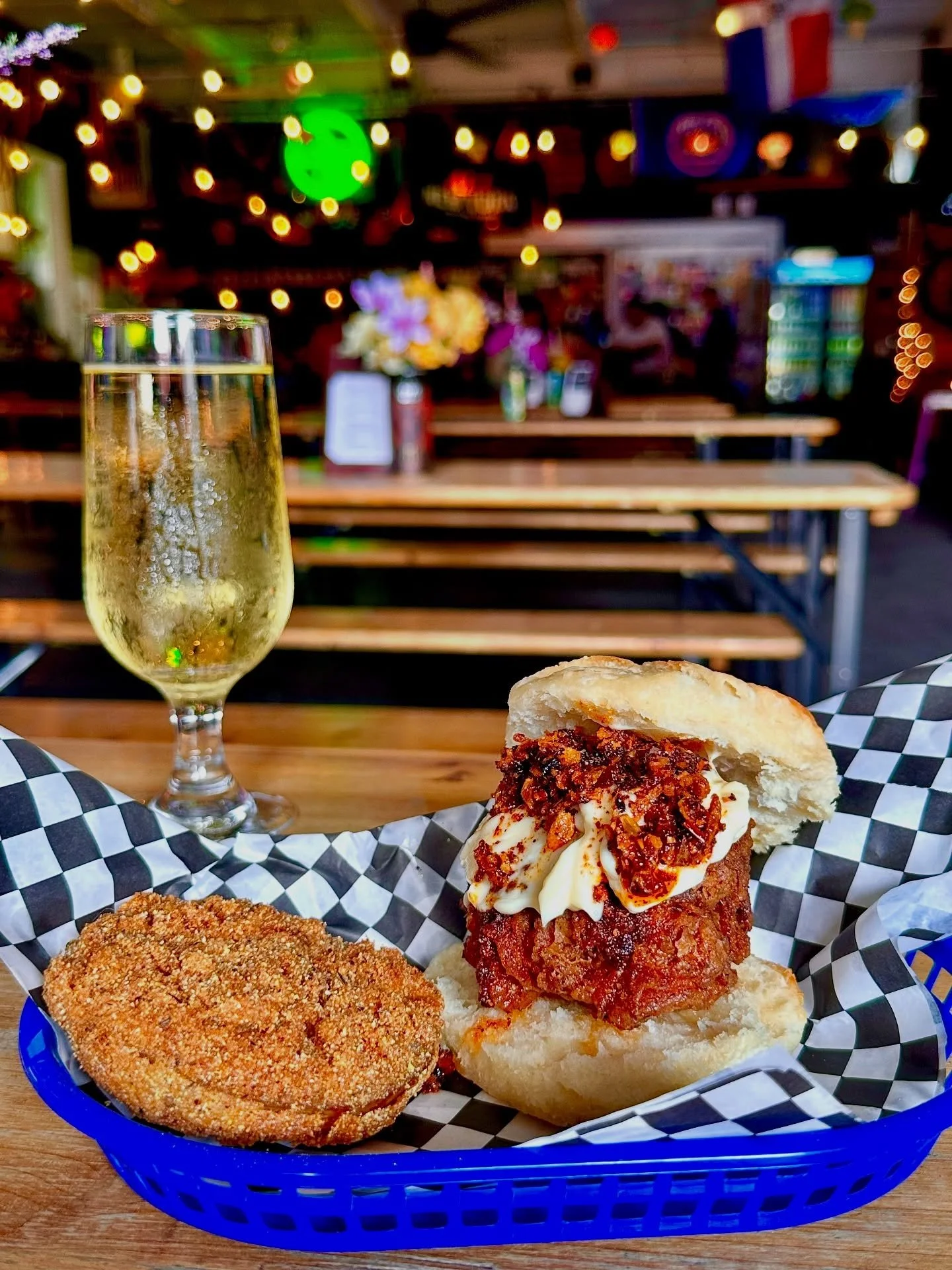 Woke up dreaming about @robbiebiscuitco&rsquo;s chicken fried steak stacked high on his unbelievably fluffy, hand-kneaded buttermilk biscuit, slathered in Duke&rsquo;s mayo and topped with a generous spoonful of Achilles Heat&reg; smoked chili crisp.