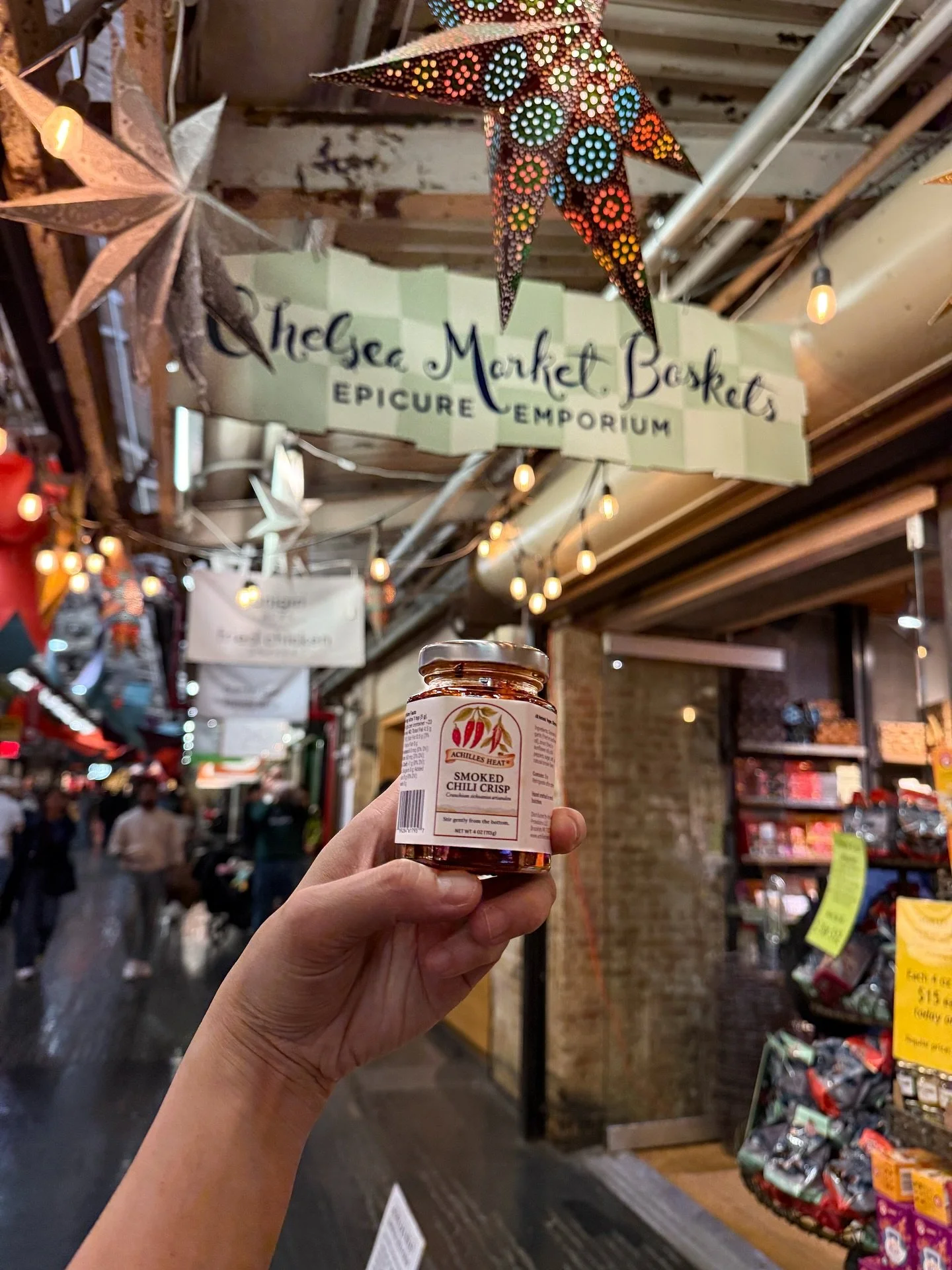So thrilled to share that Achilles Heat&reg; Smoked Chili Crisp is now on the shelves at @chelseamarketbaskets inside the iconic @chelseamarketny! 🌶✨

If you&rsquo;ve ever wandered through their shop, you know it&rsquo;s a gem, filled with thoughtfu