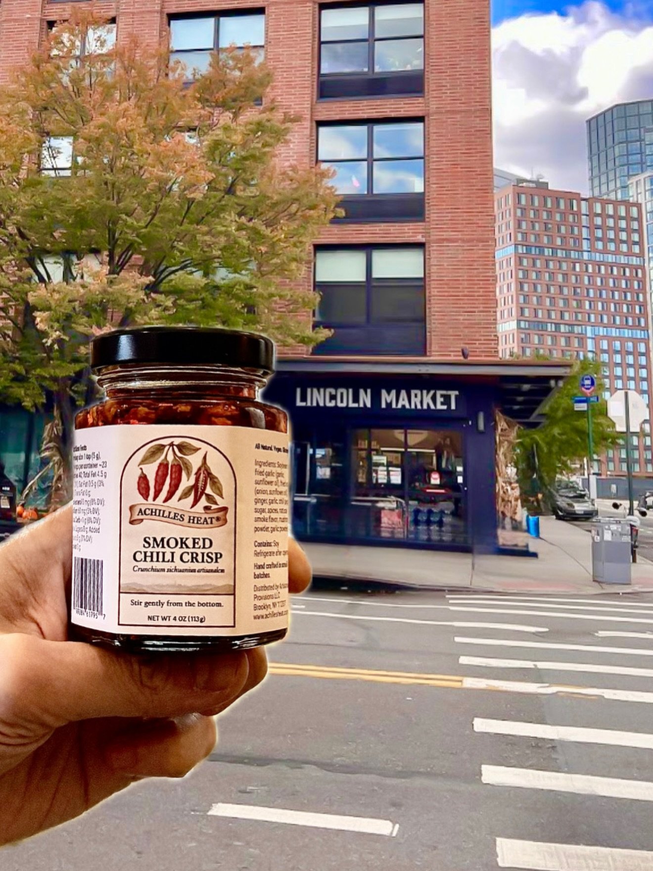 This Sunday, April 5, we&rsquo;re excited to be at @lincolnmarketny, 1133 Manhattan Ave, starting at 12 noon with tastings of our award-winning Achilles Heat&reg; Smoked Chili Crisp.

We&rsquo;re looking forward to continuing to build with the Greenp