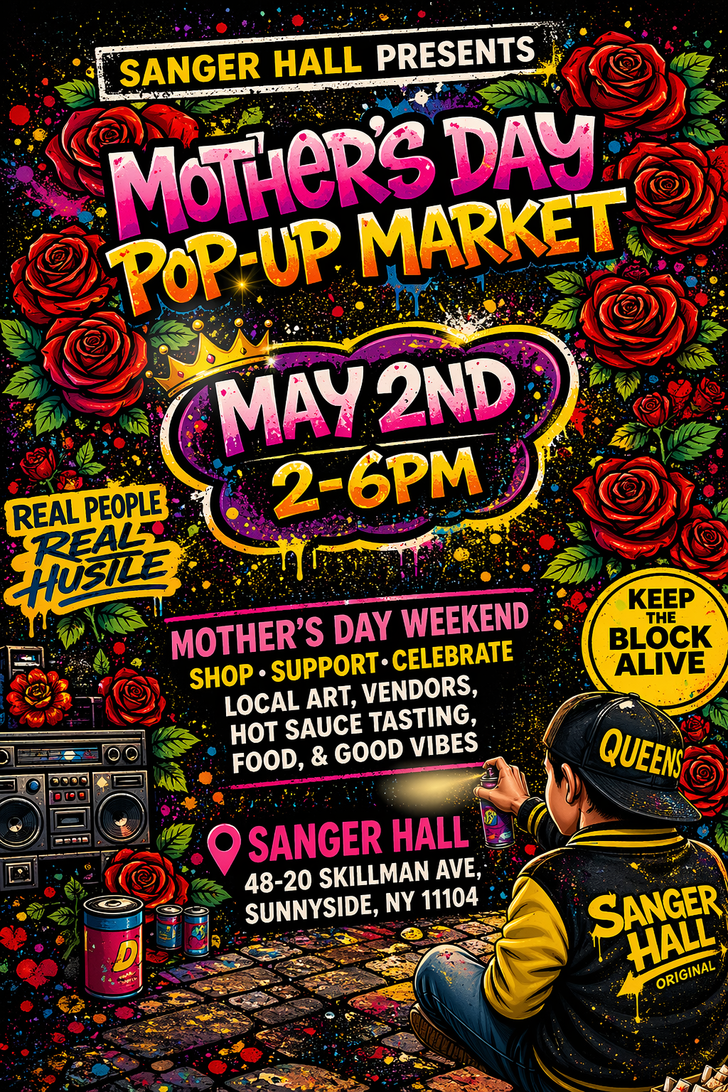 Sanger Hall: Mother’s Day Weekend Vendor Market