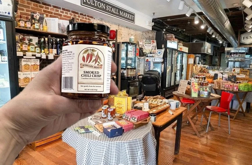 Three tastings, three neighborhoods, one very busy weekend! 🌶️

Come try @achilles_heat&rsquo;s award-winning Smoked Chili Crisp during @madeinnewyorkcity Week with a full weekend of tastings across Brooklyn and the Seaport.

Friday, May 8, 1 PM&nda