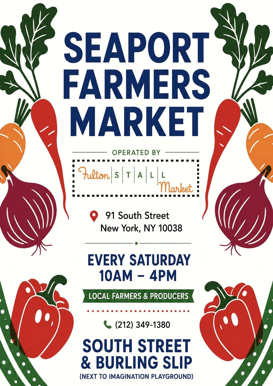 Achilles Heat at the Fulton Stall Market: Outdoor Seaport Farmers Market