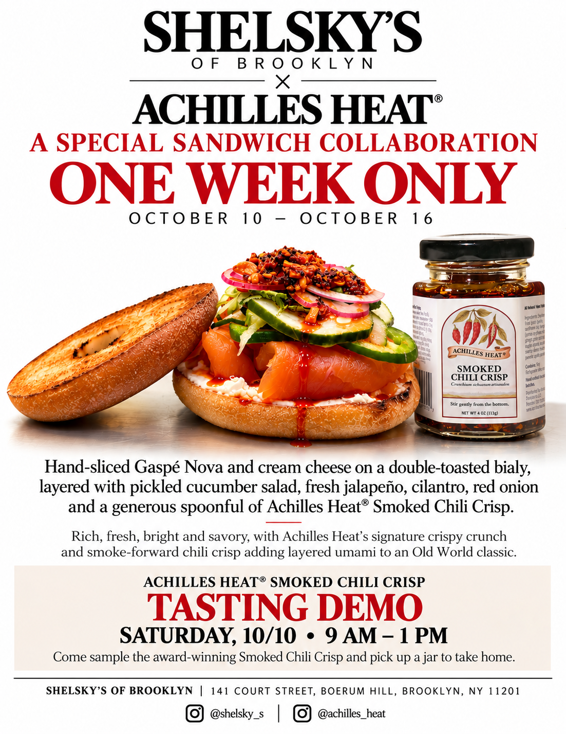 Shelsky’s of Brooklyn × Achilles Heat®