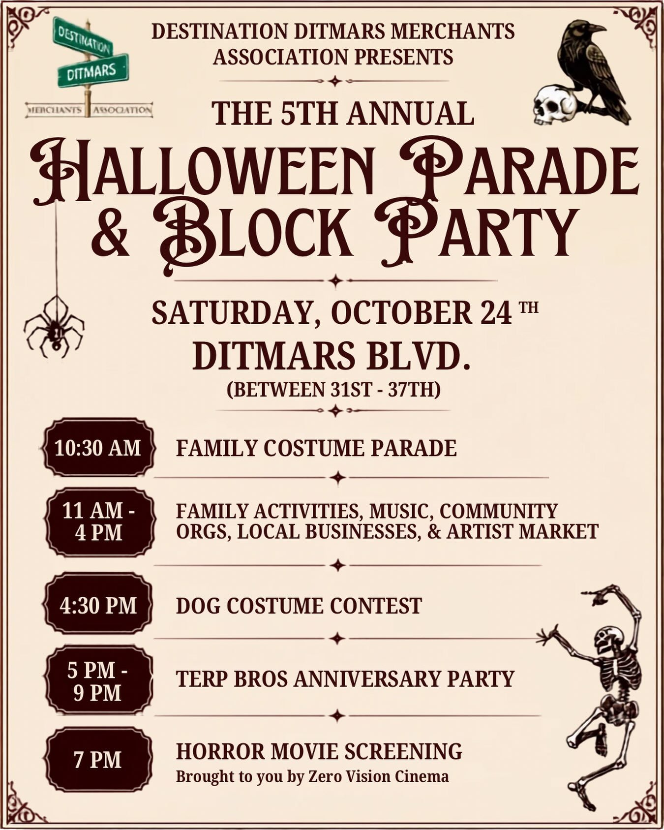 DITMARS HALLOWEEN PARADE &amp; BLOCK PARTY