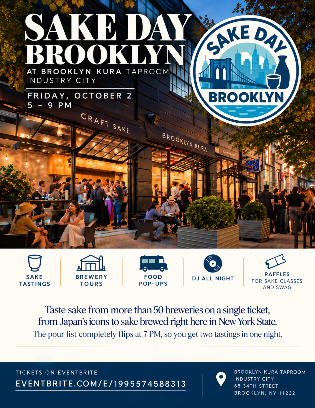 SAKE DAY BROOKLYN at Brooklyn Kura, Industry City