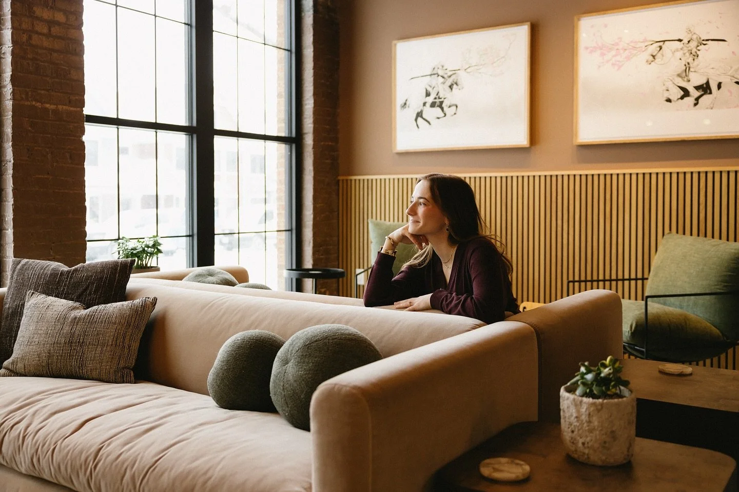 &ldquo;The color schemes of the surrounding city inspired the color palette used in the lobby. &ldquo;I came to Madison before we started working just to walk around and explore the color schemes of the city,&rdquo; she said. &ldquo;There are lots of