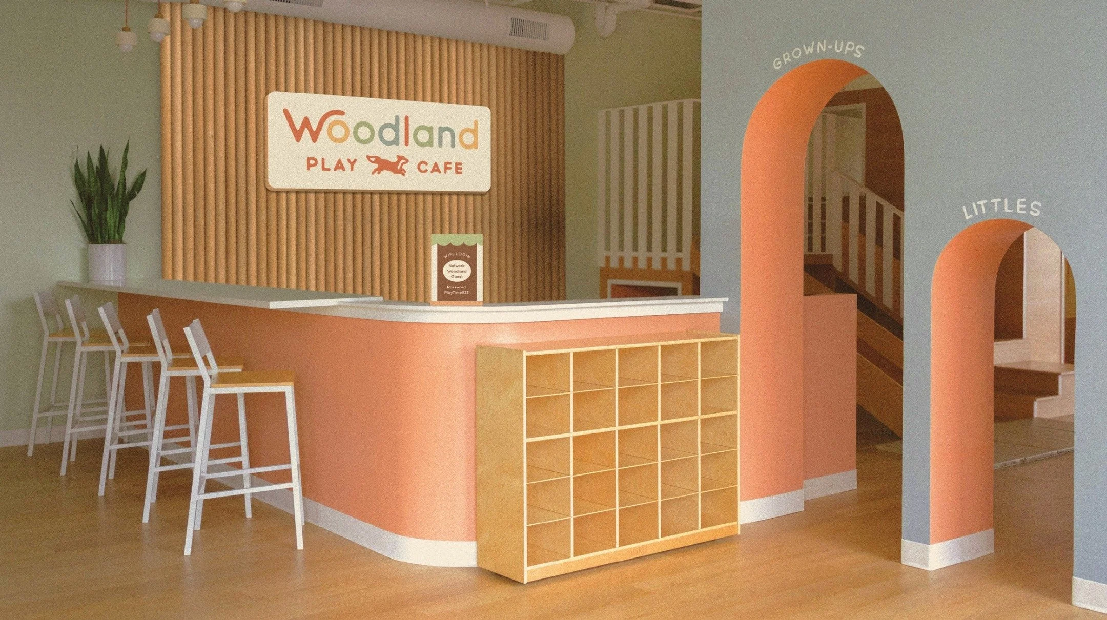 My best friend, @katiefish.design, and I have been dreaming of the perfect collab for nearly 7 years! What better project to merge full-brand cohesion through graphic design + interior design than East Nashville&rsquo;s @woodlandplaycafe?

I'd call i