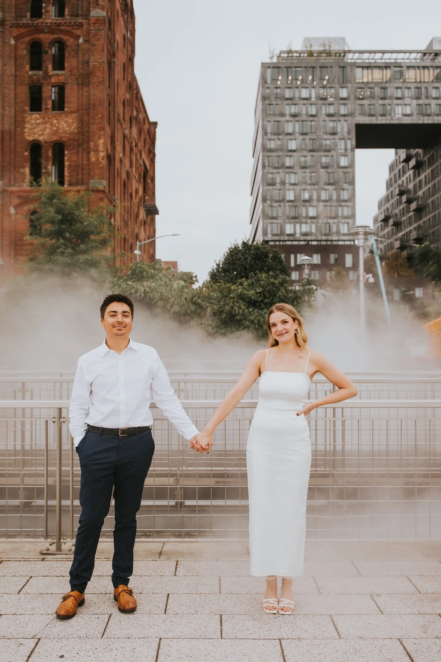 Hudson Valley Wedding Photographer, NYC Engagement Photos, Domino Park Engagement Photos, NYC Wedding Photographer, Catskills Wedding Photographer