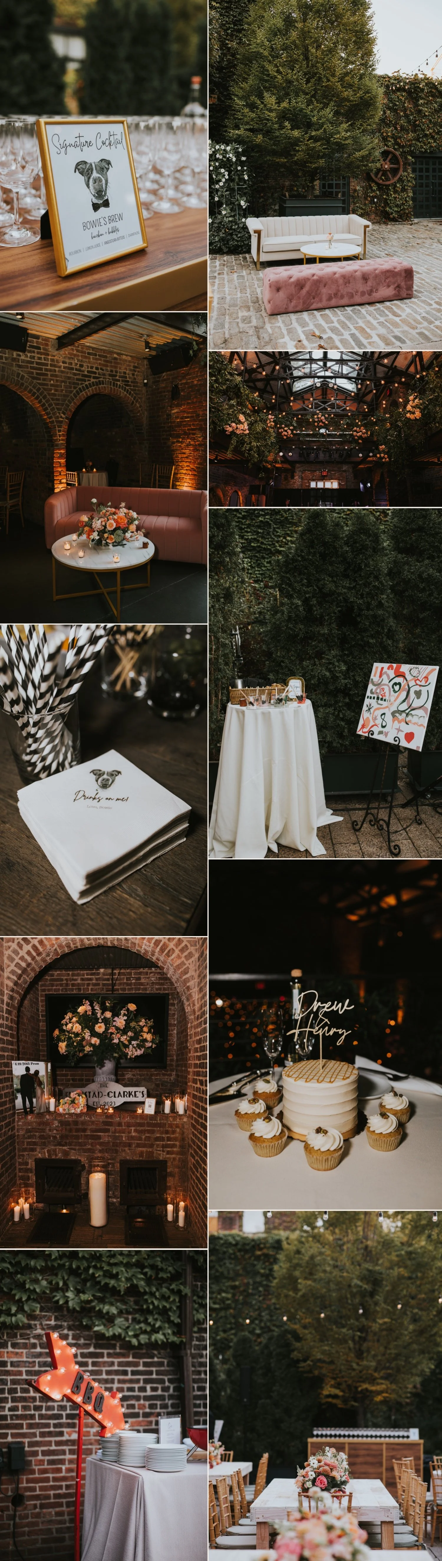 Hudson Valley Wedding Photographer, The Foundry LIC Wedding, The Foundry Wedding, Wedding Reception Details, Catskills Wedding Photographer