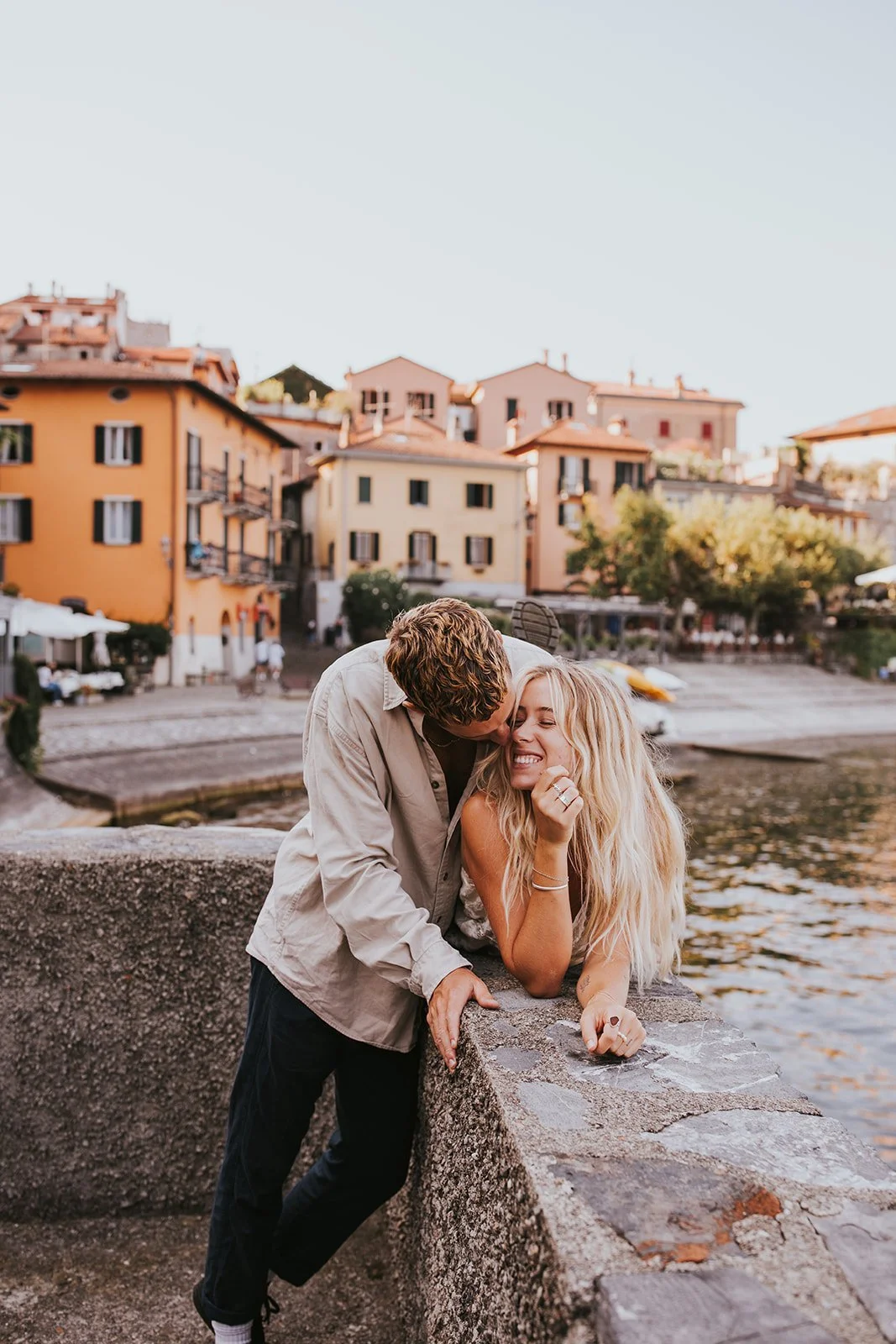 sunrise couples session in varenna, lake como couples session, lake como wedding photographer, lake como engagement photos, varenna wedding photographer, varenna engagement photos