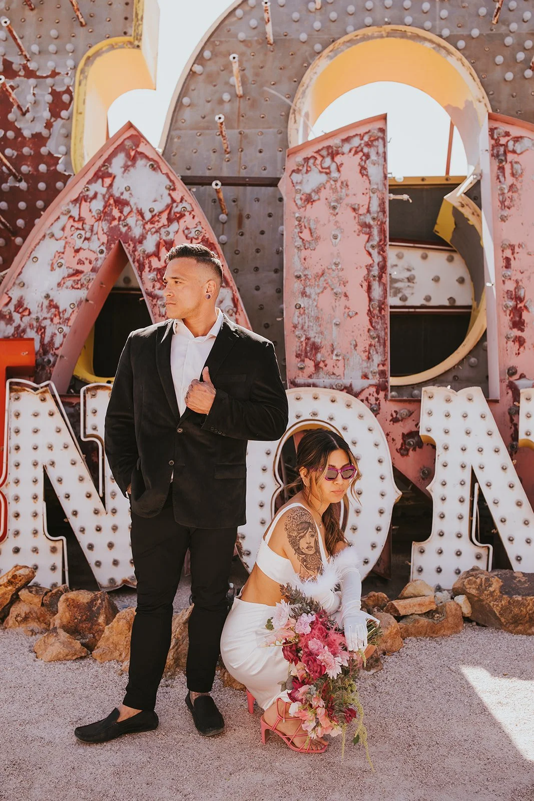 Hudson Valley Wedding Photographer, Las Vegas Elopement, Las Vegas Wedding, The Neon Museum, Catskills Wedding Photographer