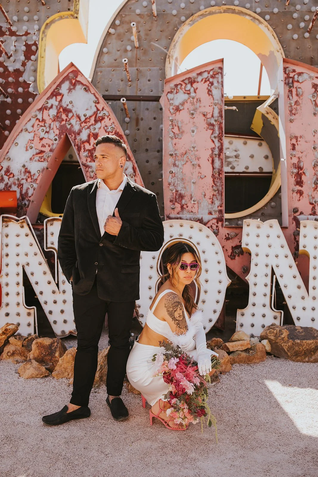 Hudson Valley Wedding Photographer, Las Vegas Elopement, Las Vegas Wedding, The Neon Museum, Catskills Wedding Photographer