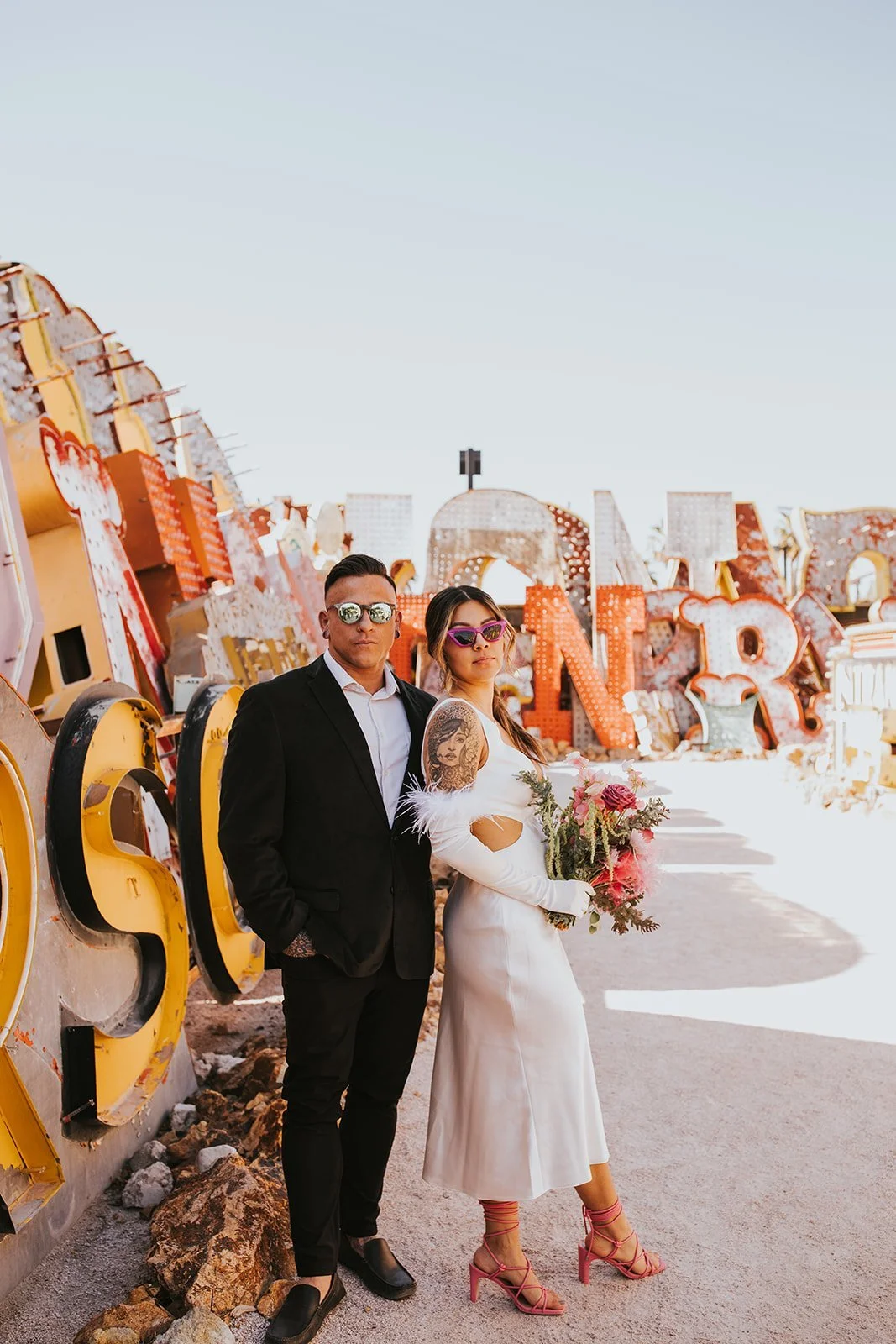 Hudson Valley Wedding Photographer, Las Vegas Elopement, Las Vegas Wedding, The Neon Museum, Catskills Wedding Photographer