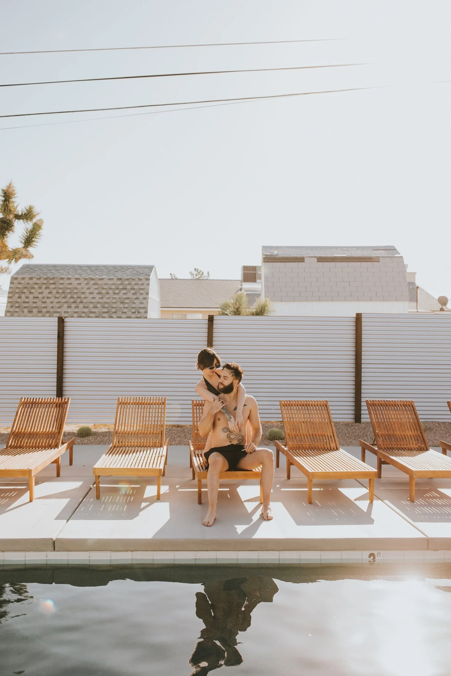 Joshua Tree Engagement, Hudson Valley Wedding Photographer, Poolside Engagement, Joshua Tree Wedding Photographer