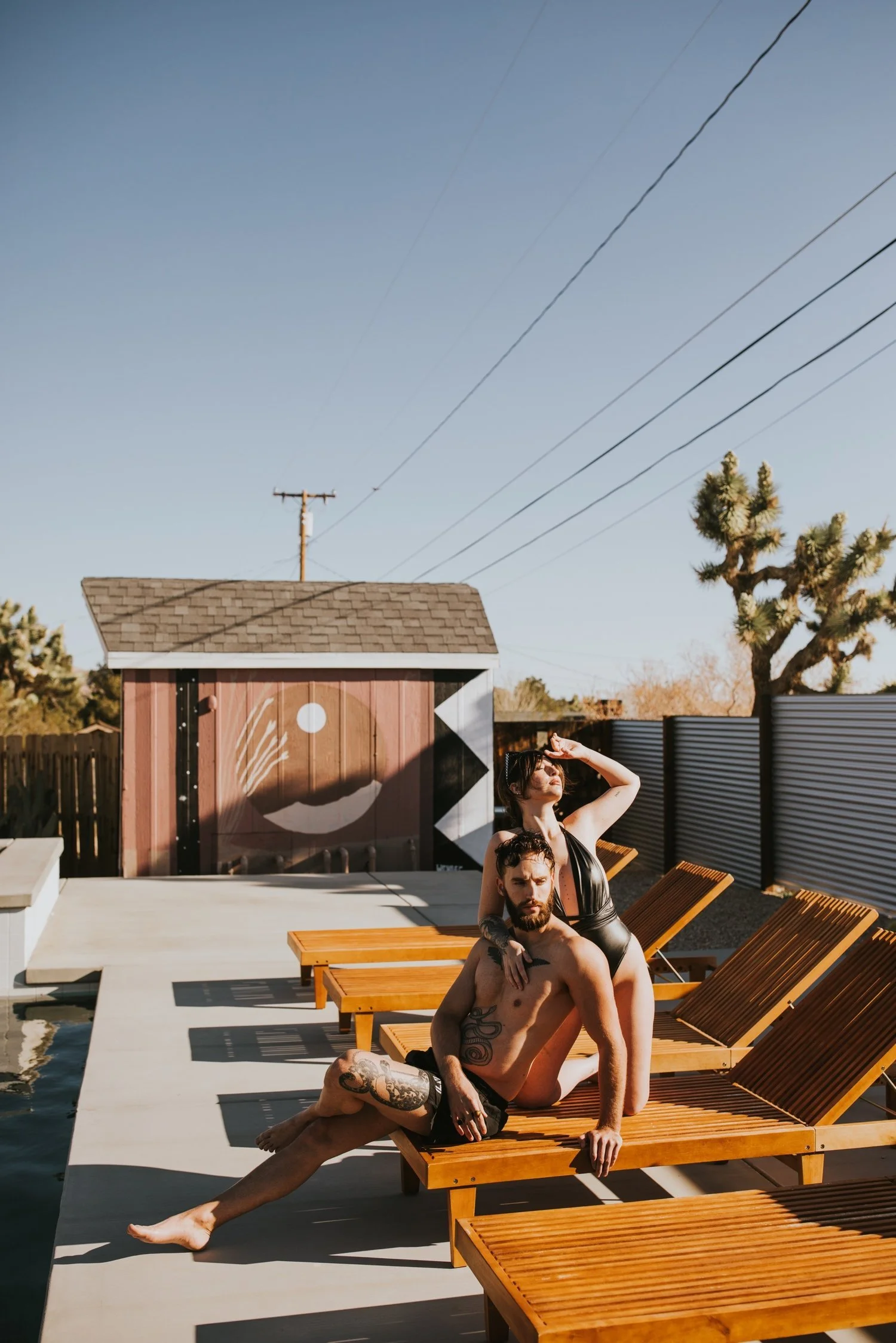 Joshua Tree Engagement, Hudson Valley Wedding Photographer, Poolside Engagement, Joshua Tree Wedding Photographer