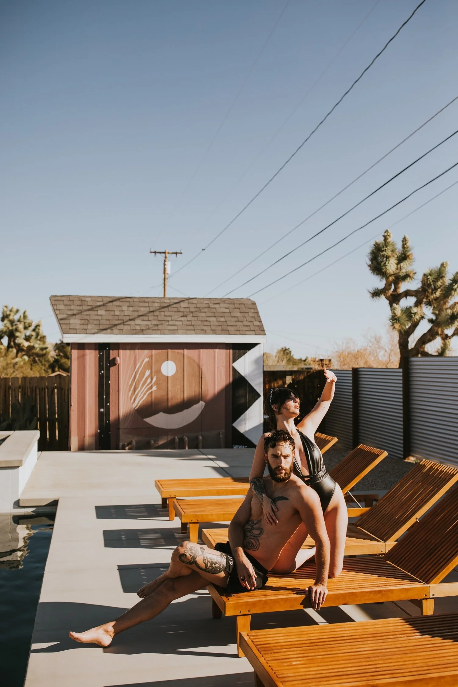 Joshua Tree Engagement, Hudson Valley Wedding Photographer, Poolside Engagement, Joshua Tree Wedding Photographer