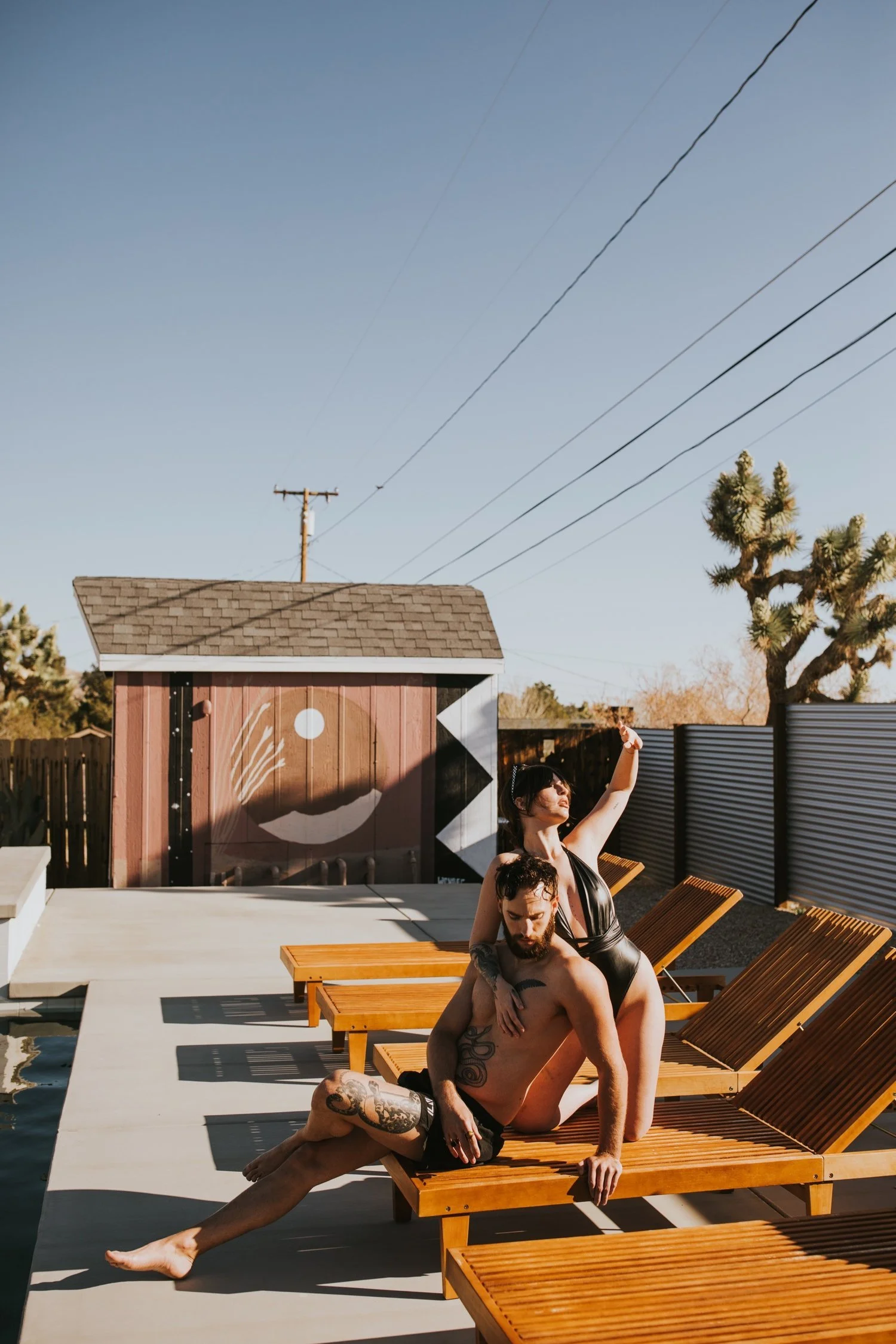 Joshua Tree Engagement, Hudson Valley Wedding Photographer, Poolside Engagement, Joshua Tree Wedding Photographer