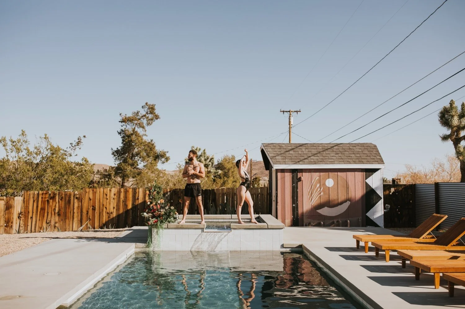 Joshua Tree Engagement, Hudson Valley Wedding Photographer, Poolside Engagement, Joshua Tree Wedding Photographer