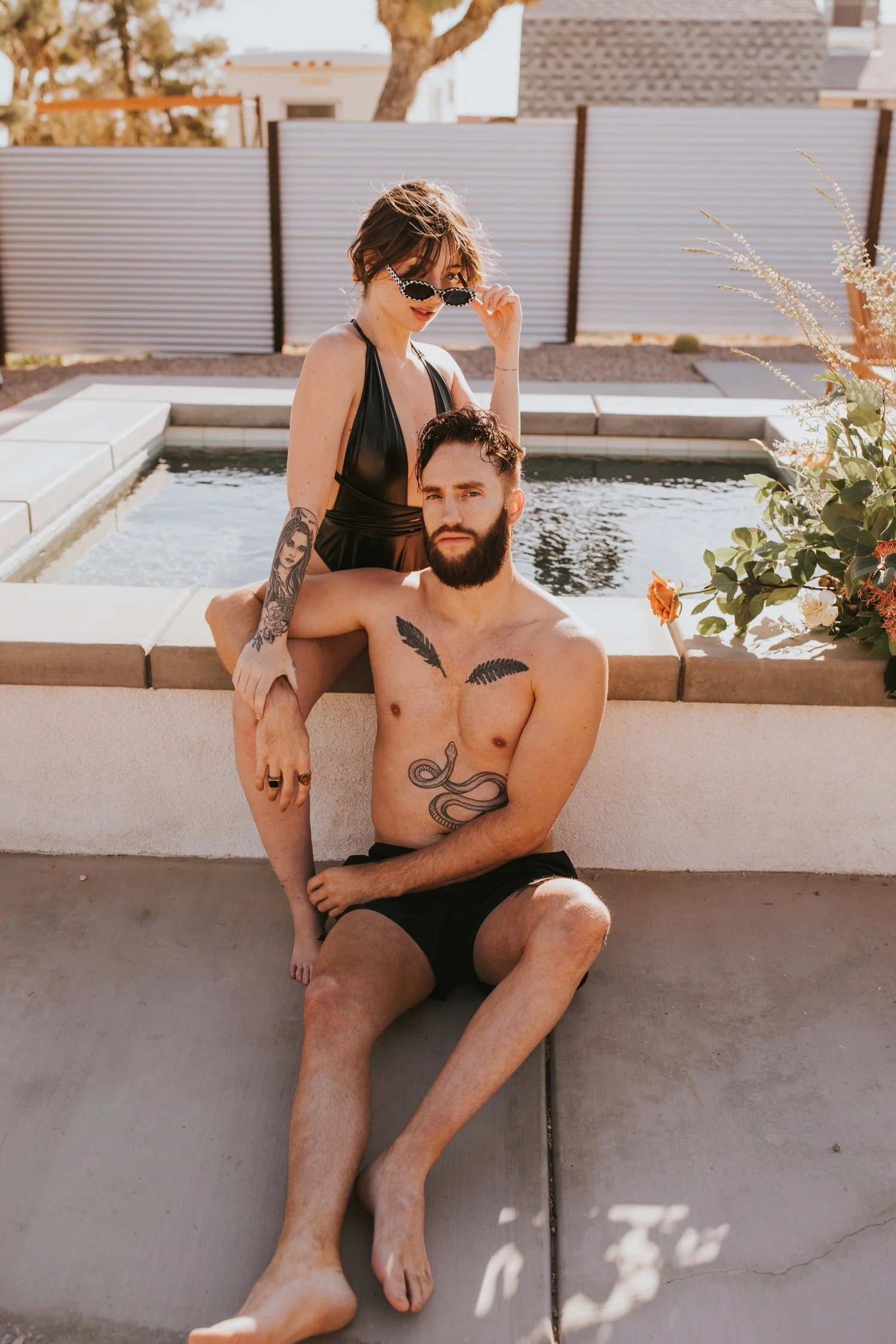 Joshua Tree Engagement, Hudson Valley Wedding Photographer, Poolside Engagement, Joshua Tree Wedding Photographer