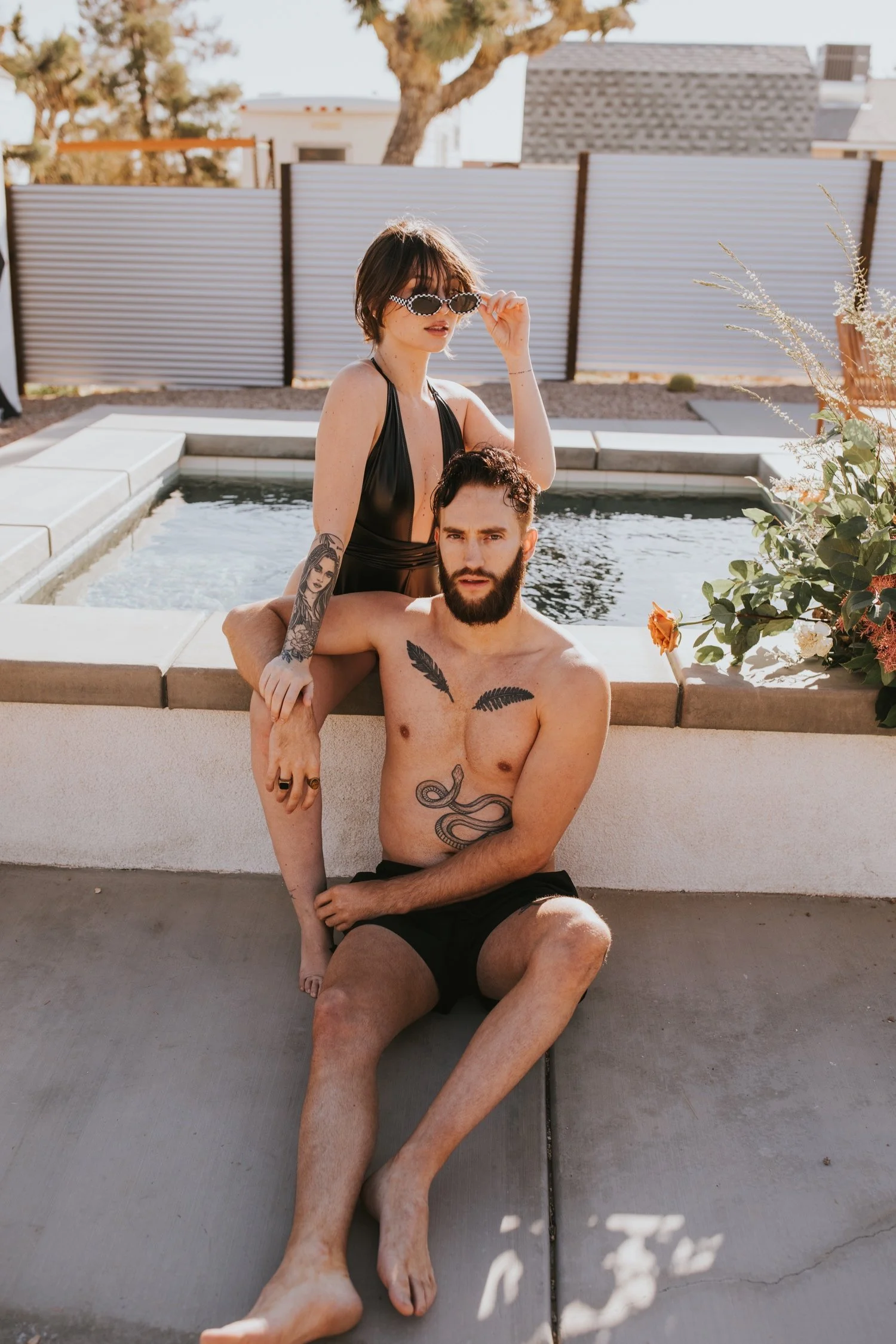 Joshua Tree Engagement, Hudson Valley Wedding Photographer, Poolside Engagement, Joshua Tree Wedding Photographer