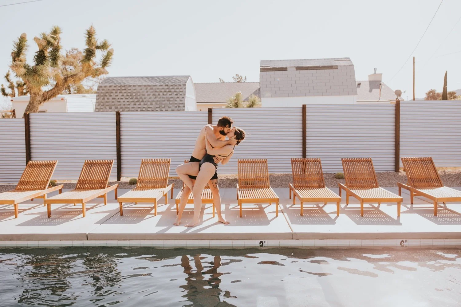 Joshua Tree Engagement, Hudson Valley Wedding Photographer, Poolside Engagement, Joshua Tree Wedding Photographer