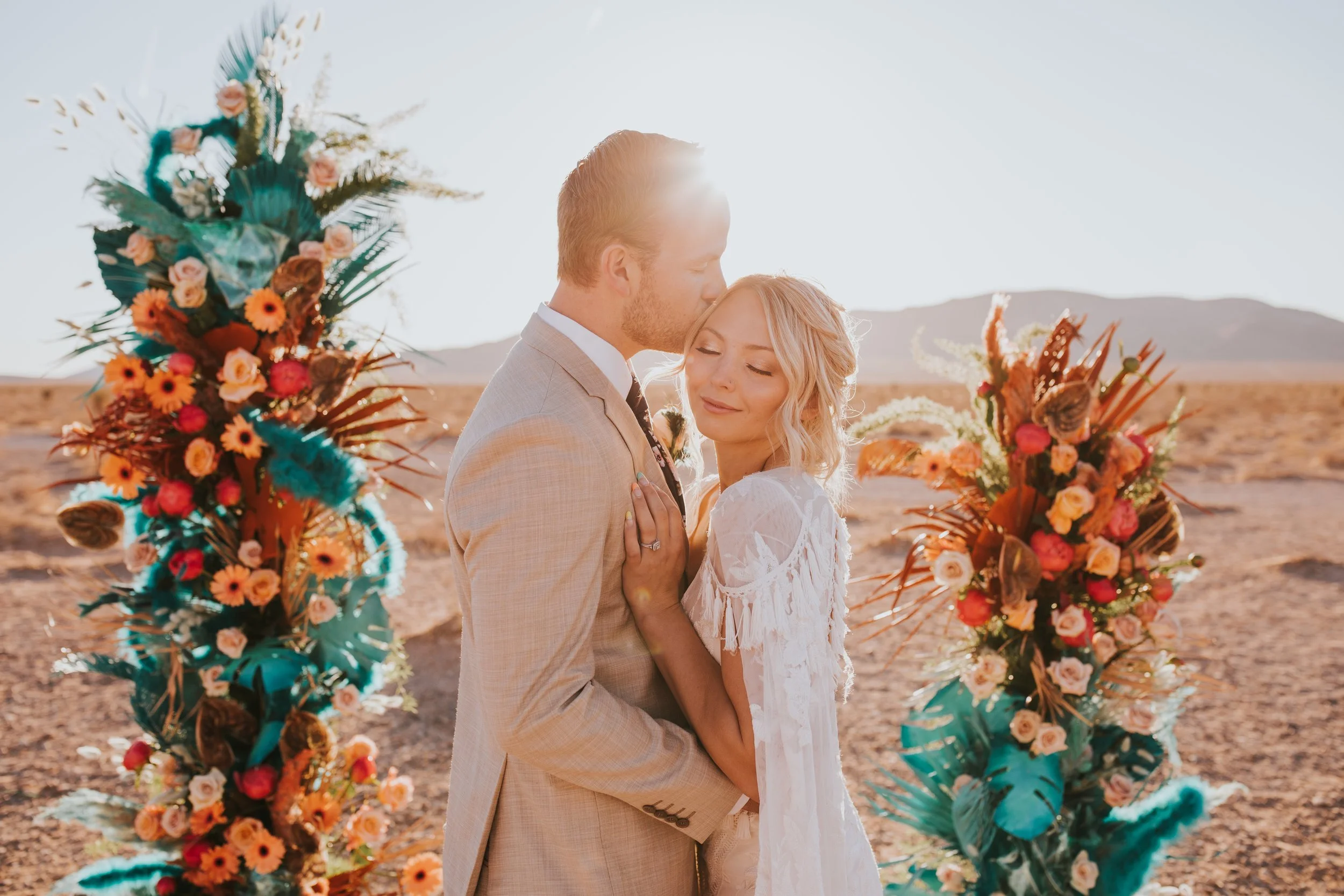Cailee and Evan - Elopement Inspiration at Seven Magic Mountains