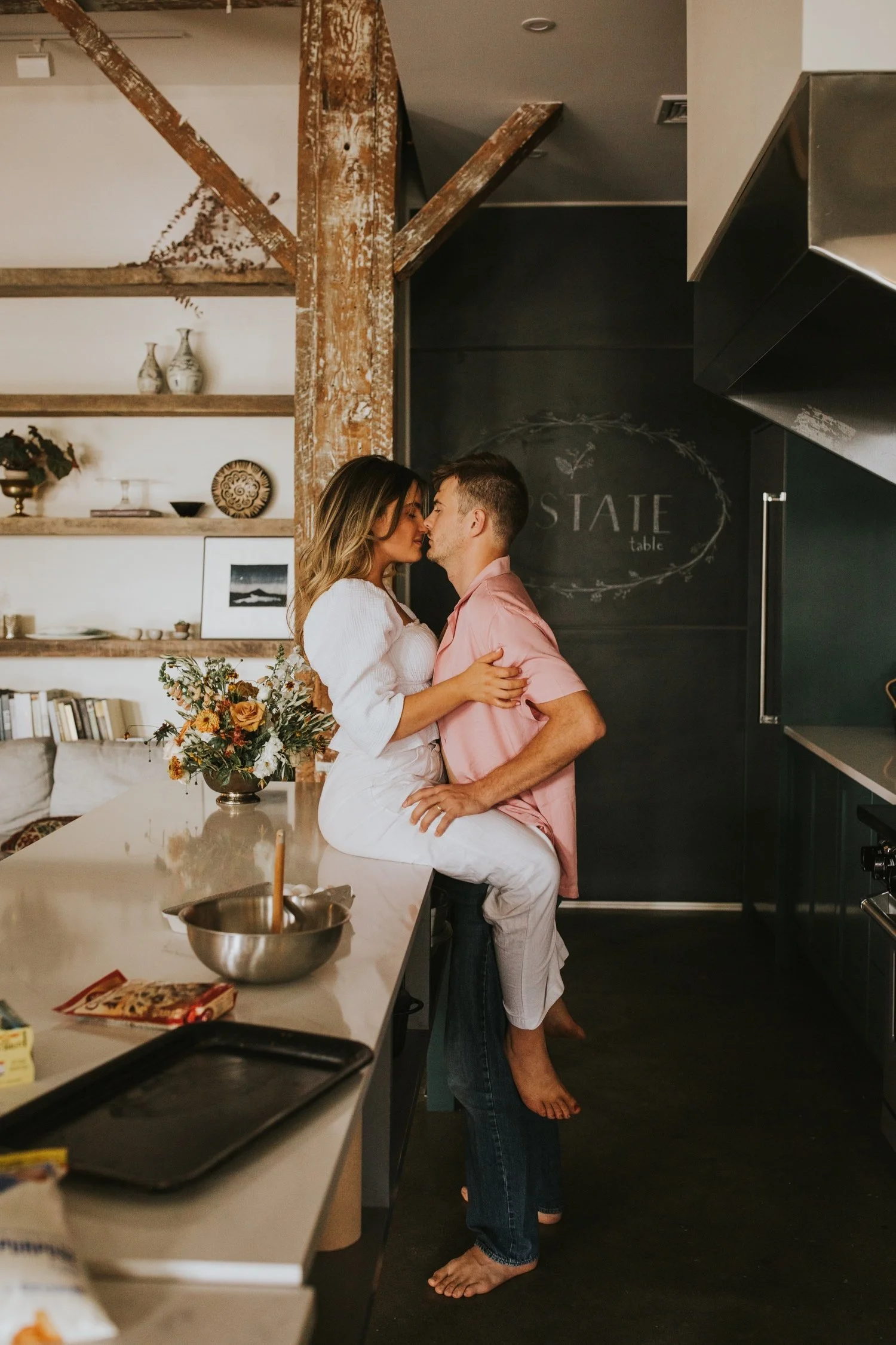 Hudson Valley Wedding Photographer, Kingston Wedding Photographer, Kingston Engagement Session, Indoor Couples Session, Hudson Valley Engagement Session, New York Engagement Photos