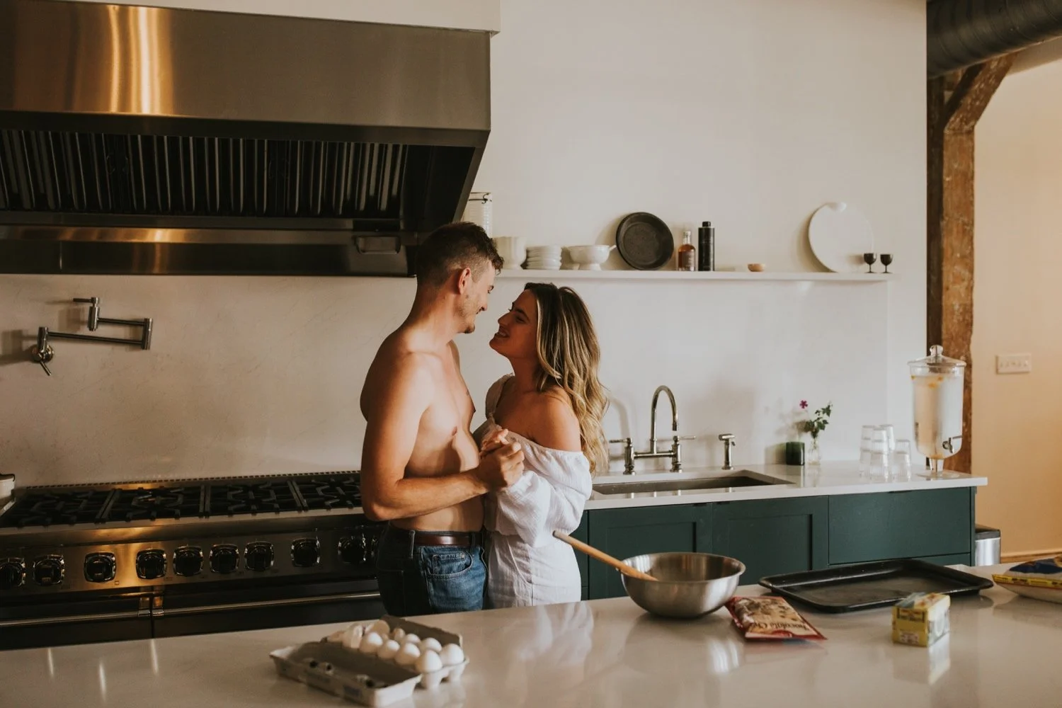 Hudson Valley Wedding Photographer, Kingston Wedding Photographer, Kingston Engagement Session, Indoor Couples Session, Hudson Valley Engagement Session, New York Engagement Photos