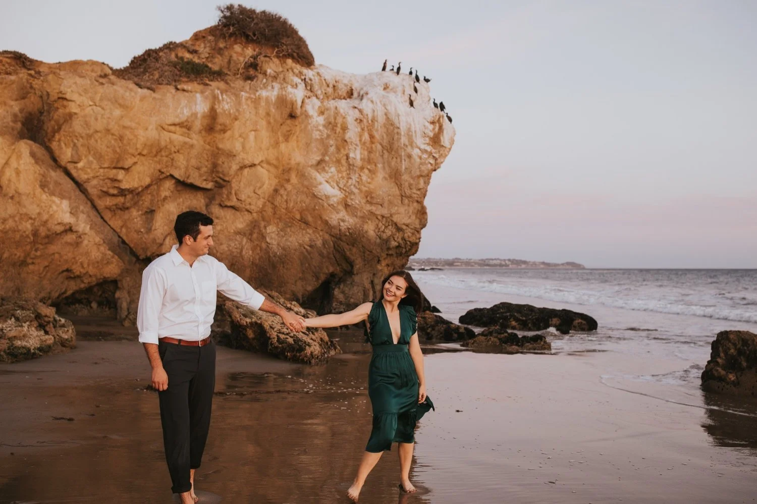 malibu engagement session, hudson valley wedding photographer, california engagement session, malibu wedding photographer