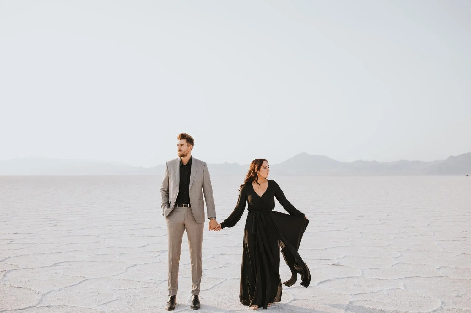 utah engagement session, bonneville salt flats, salt flats utah, destination wedding photographer, hudson valley wedding photographer, utah wedding photographer