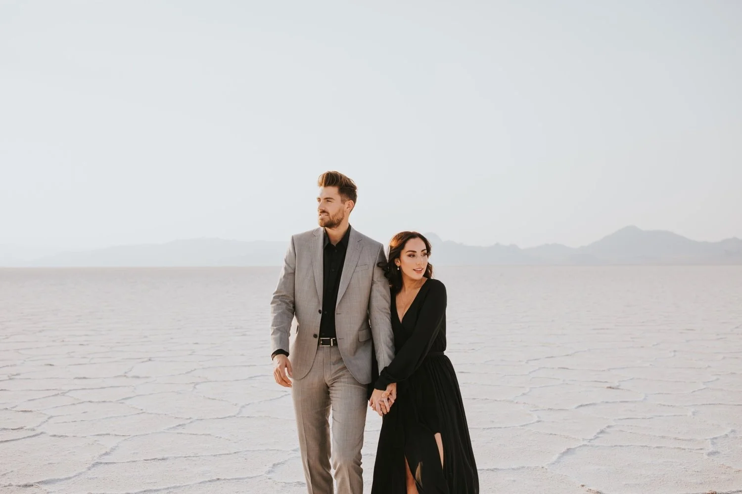 utah engagement session, bonneville salt flats, salt flats utah, destination wedding photographer, hudson valley wedding photographer, utah wedding photographer
