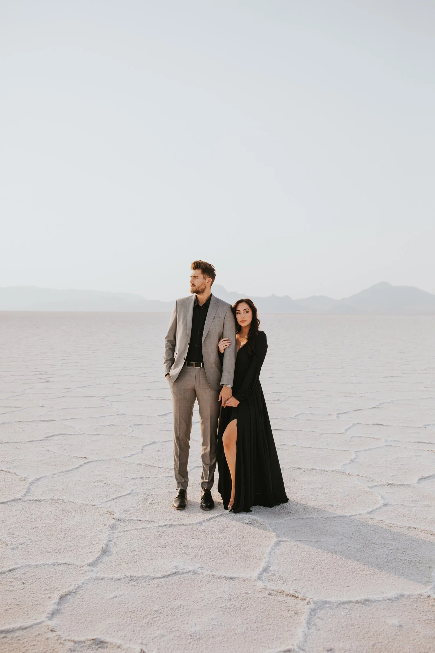 utah engagement session, bonneville salt flats, salt flats utah, destination wedding photographer, hudson valley wedding photographer, utah wedding photographer