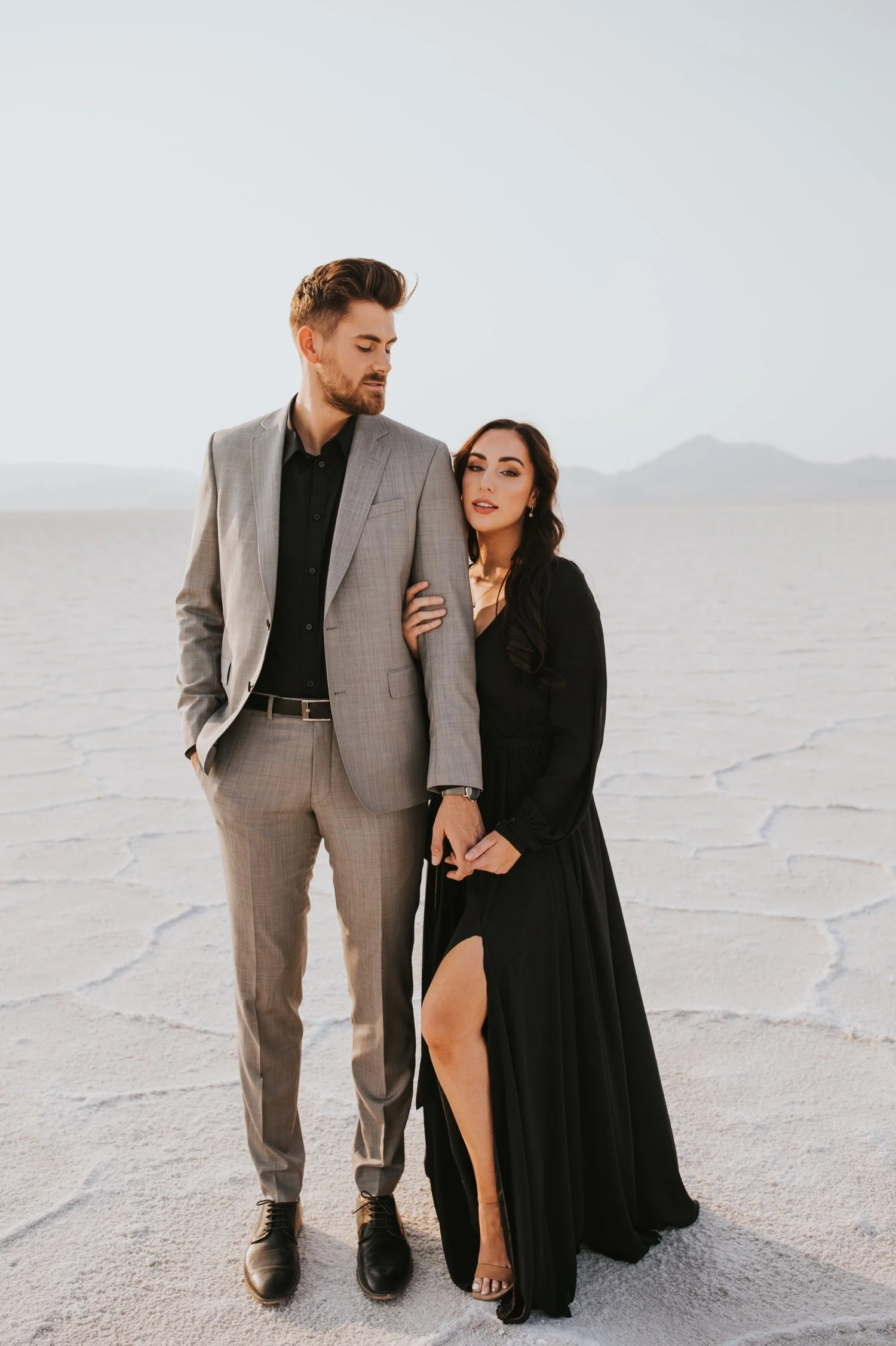 utah engagement session, bonneville salt flats, salt flats utah, destination wedding photographer, hudson valley wedding photographer, utah wedding photographer