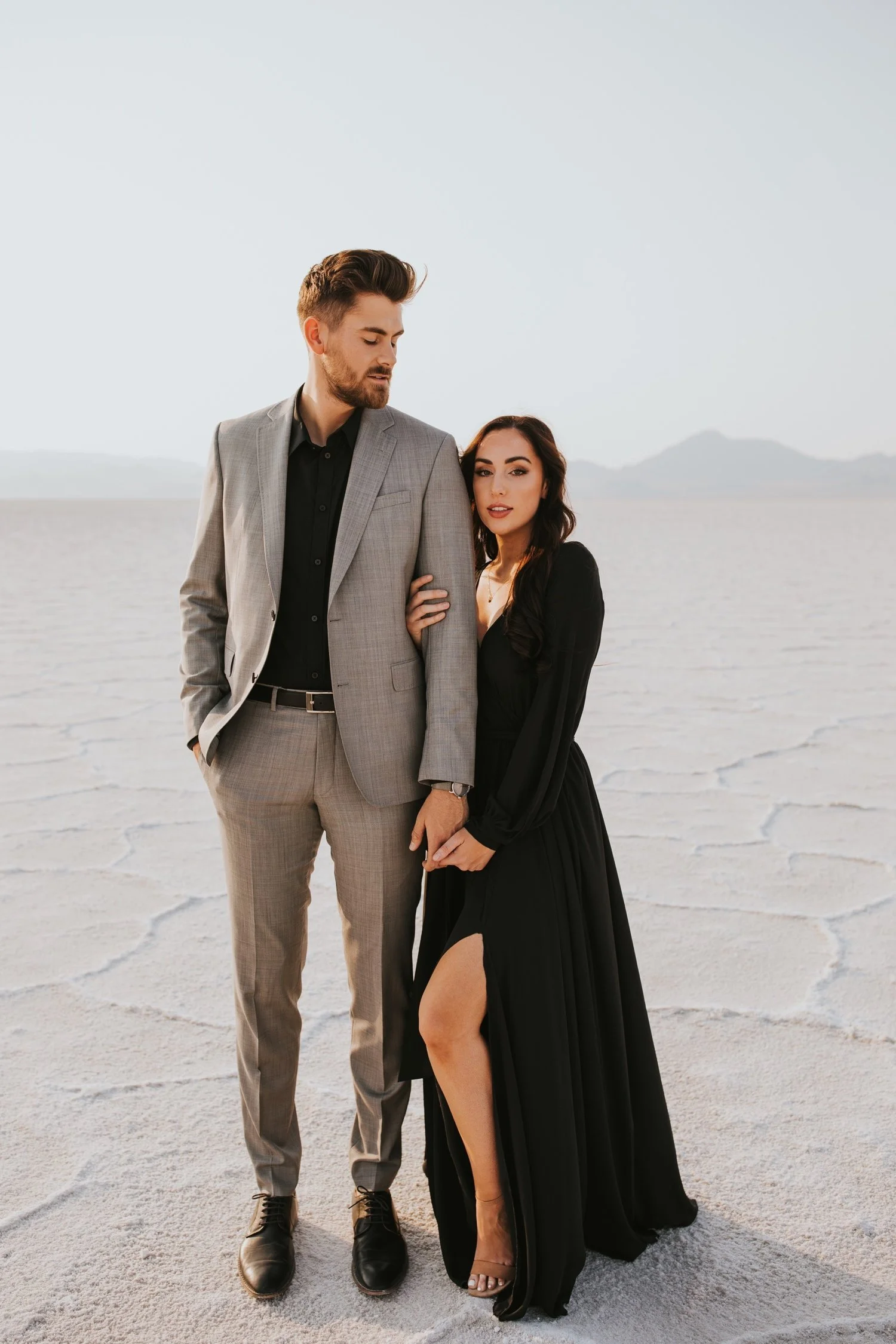 utah engagement session, bonneville salt flats, salt flats utah, destination wedding photographer, hudson valley wedding photographer, utah wedding photographer