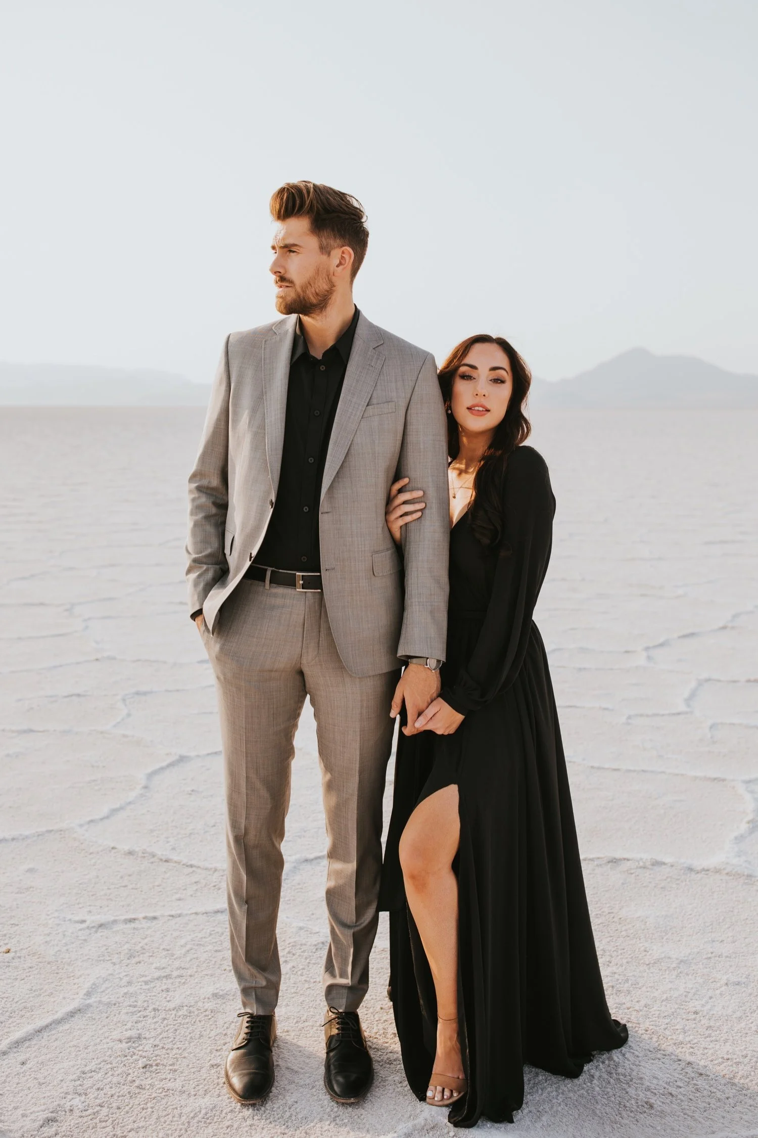 utah engagement session, bonneville salt flats, salt flats utah, destination wedding photographer, hudson valley wedding photographer, utah wedding photographer