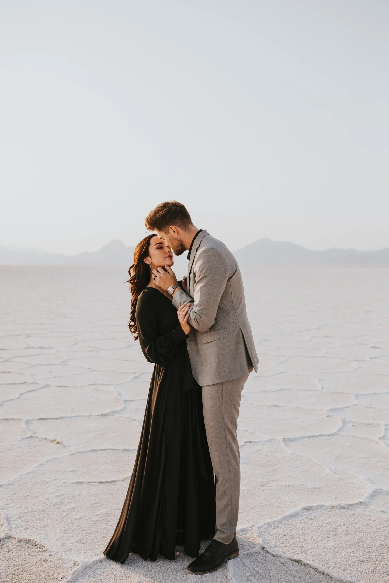 utah engagement session, bonneville salt flats, salt flats utah, destination wedding photographer, hudson valley wedding photographer, utah wedding photographer