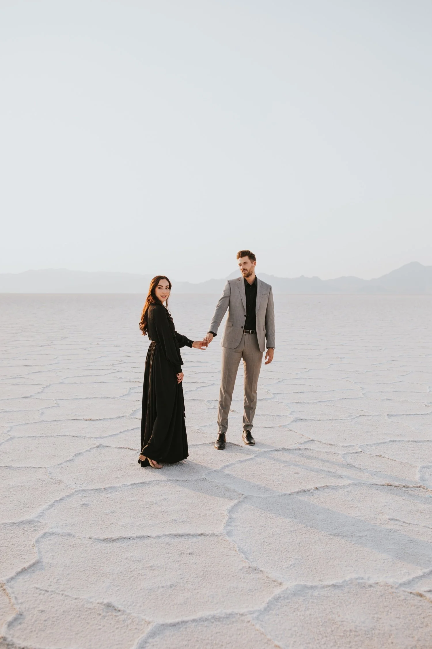 utah engagement session, bonneville salt flats, salt flats utah, destination wedding photographer, hudson valley wedding photographer, utah wedding photographer