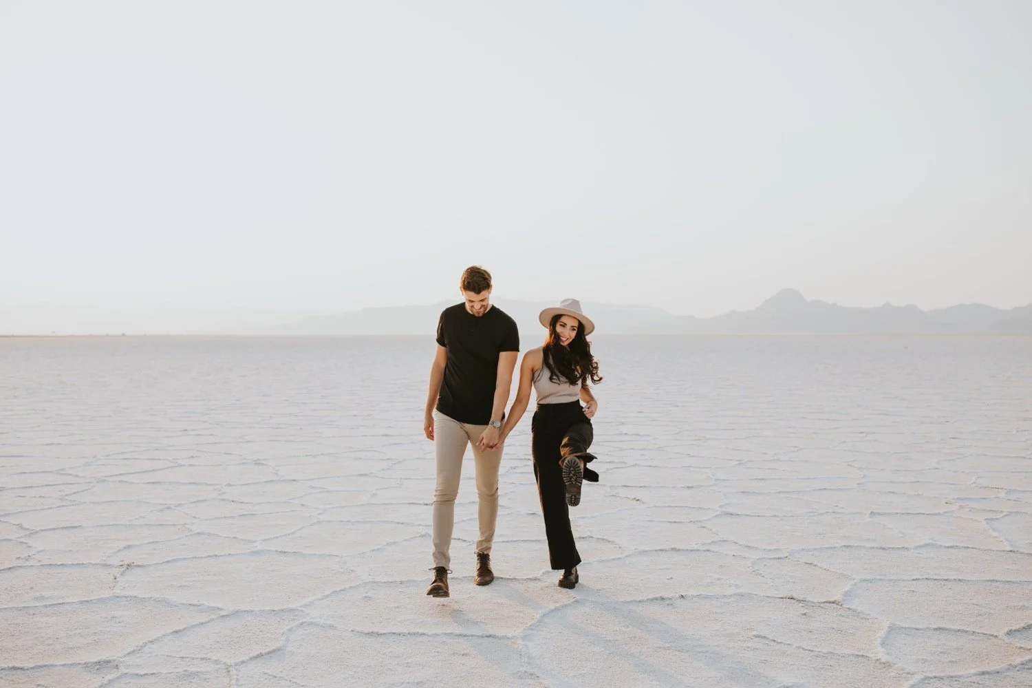 utah engagement session, bonneville salt flats, salt flats utah, destination wedding photographer, hudson valley wedding photographer, utah wedding photographer