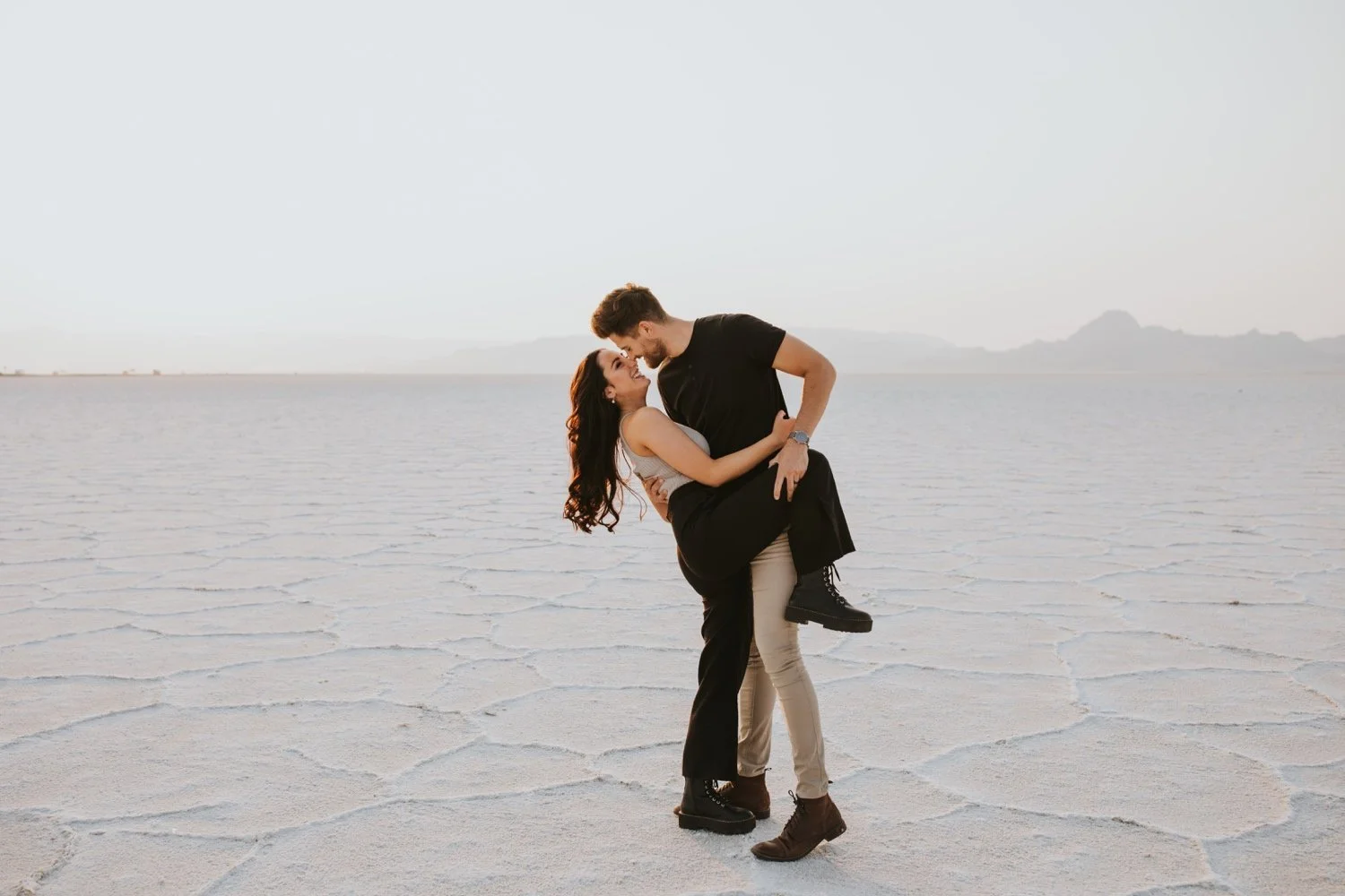 utah engagement session, bonneville salt flats, salt flats utah, destination wedding photographer, hudson valley wedding photographer, utah wedding photographer