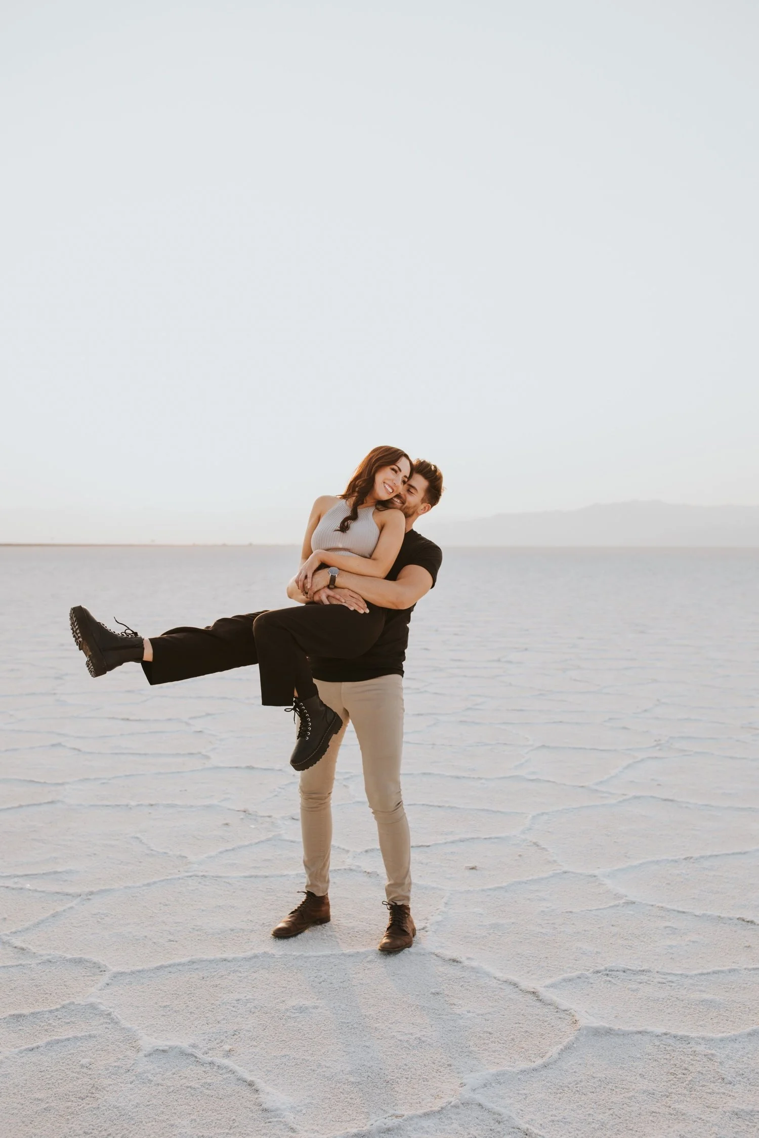 utah engagement session, bonneville salt flats, salt flats utah, destination wedding photographer, hudson valley wedding photographer, utah wedding photographer