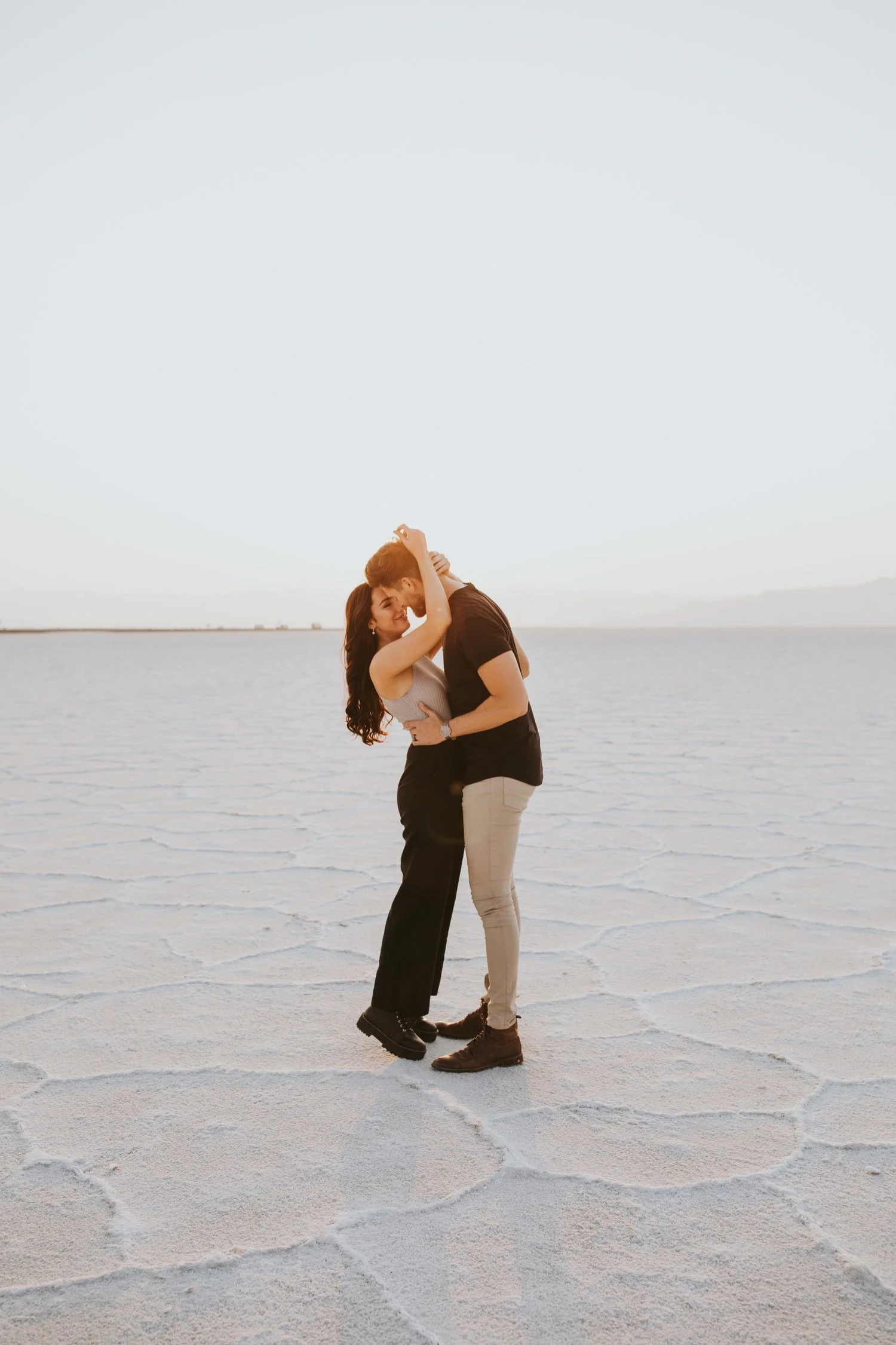 utah engagement session, bonneville salt flats, salt flats utah, destination wedding photographer, hudson valley wedding photographer, utah wedding photographer
