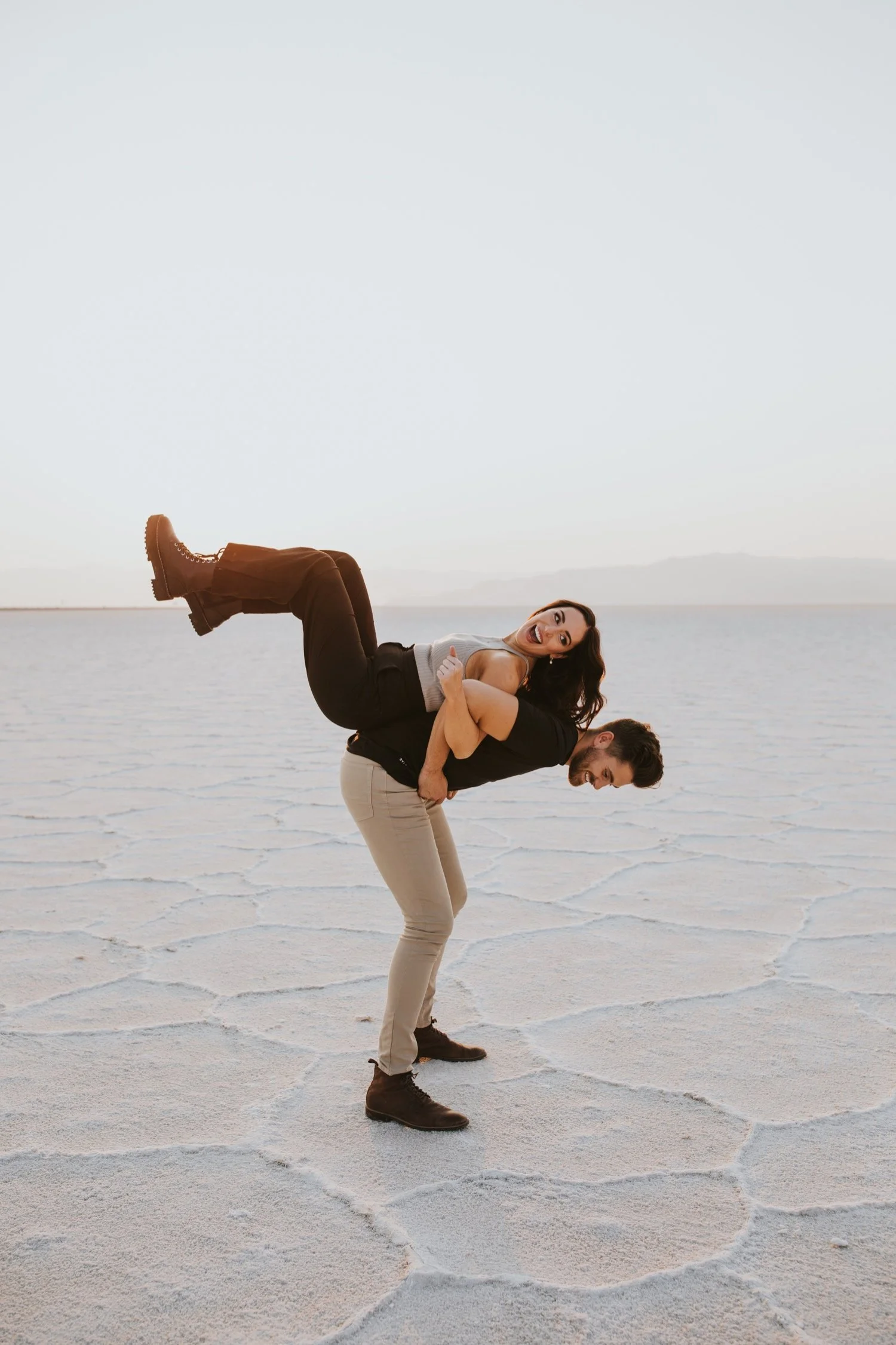 utah engagement session, bonneville salt flats, salt flats utah, destination wedding photographer, hudson valley wedding photographer, utah wedding photographer