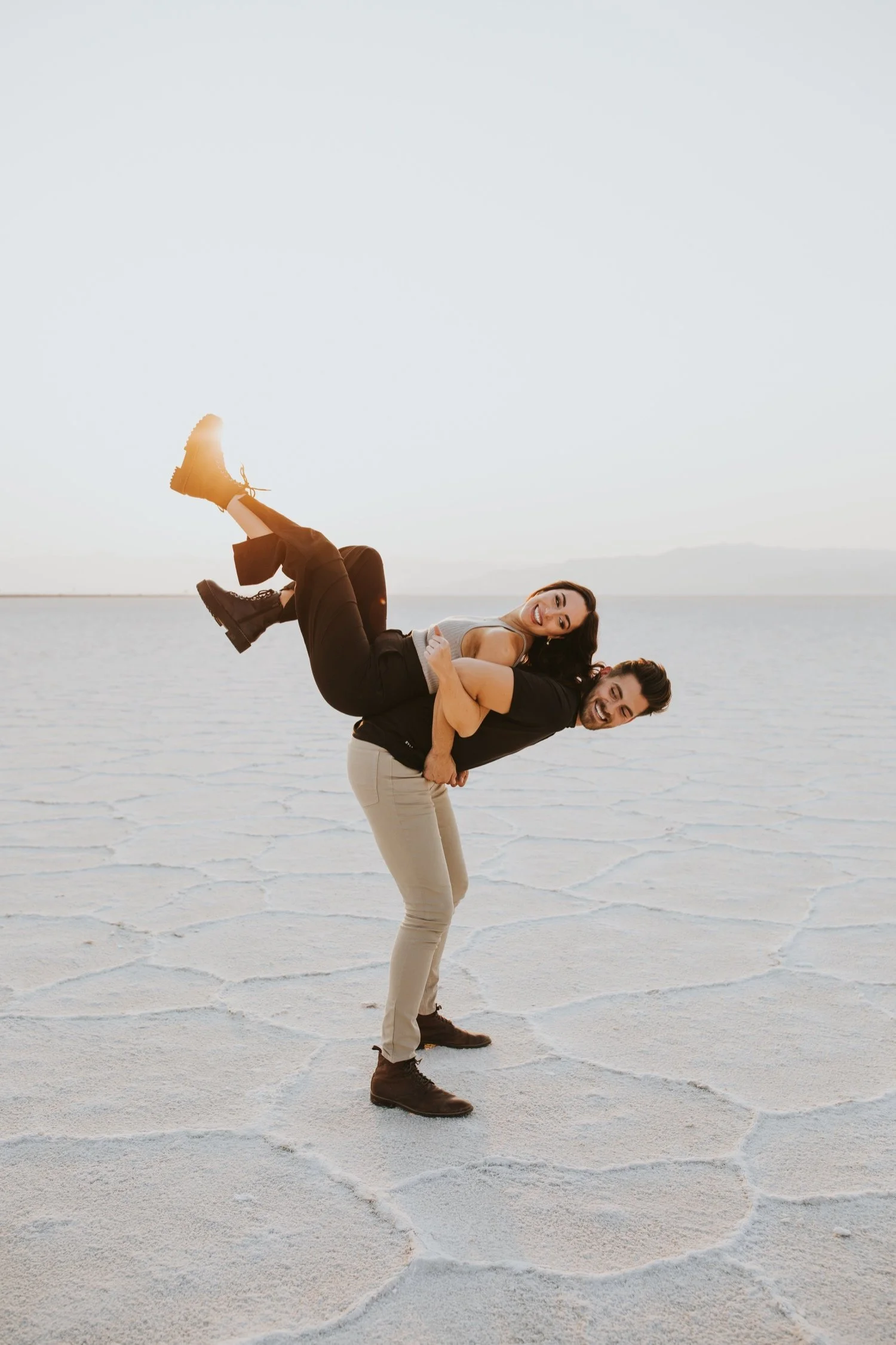 utah engagement session, bonneville salt flats, salt flats utah, destination wedding photographer, hudson valley wedding photographer, utah wedding photographer